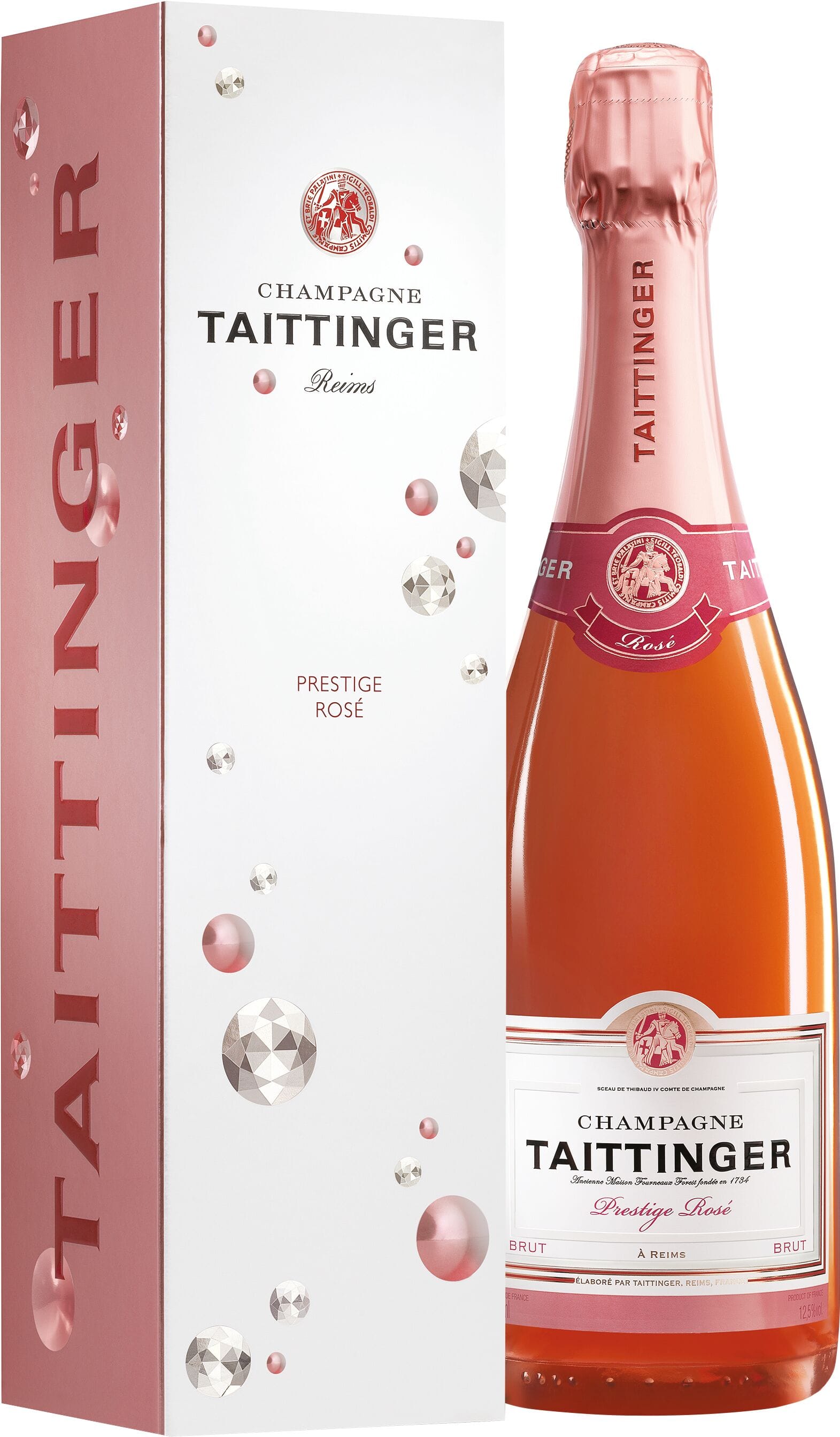 Taittinger Brut Prestige Rosé in Geschenkpackung