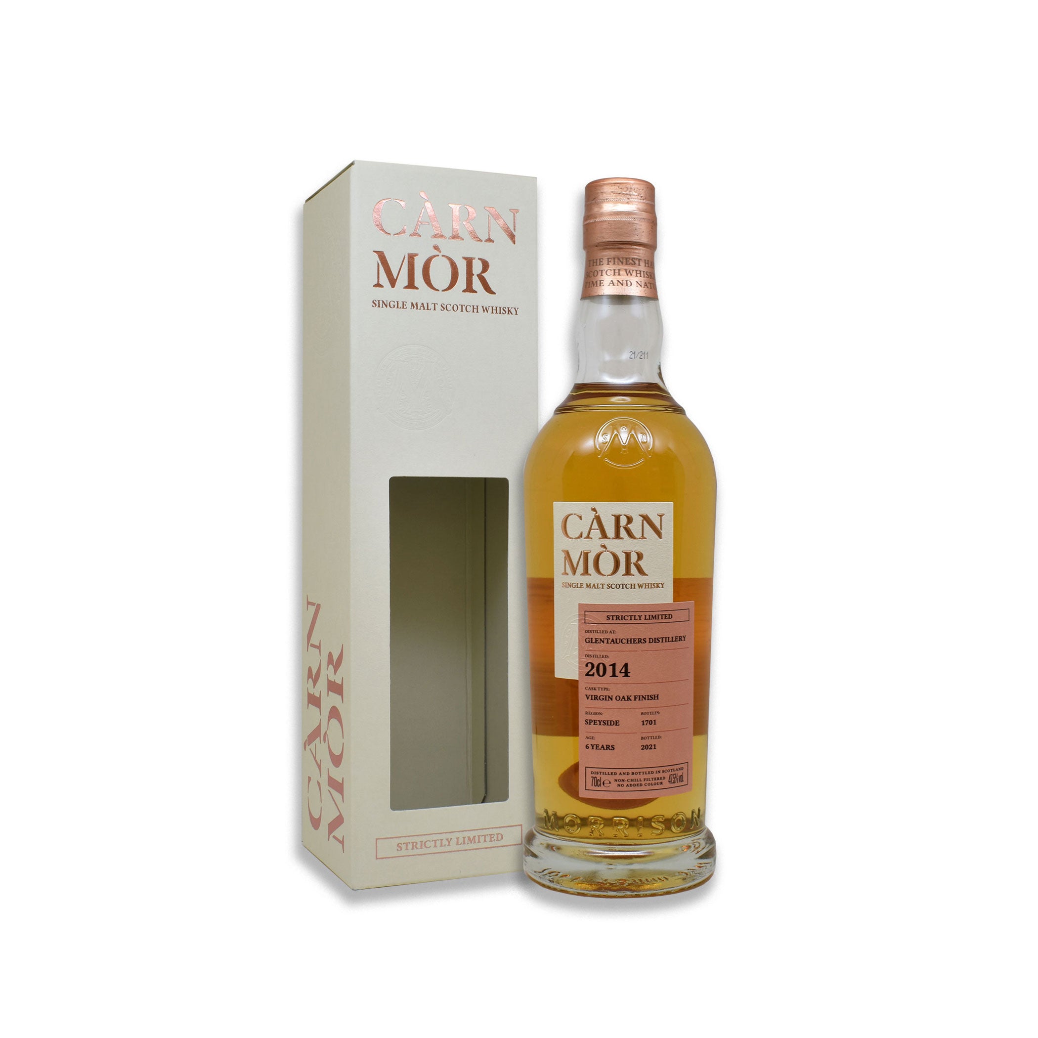 Càrn Mòr Glentauchers 6 Years 2014/2021 Virgin Oak Finish Strictly Limited Edition