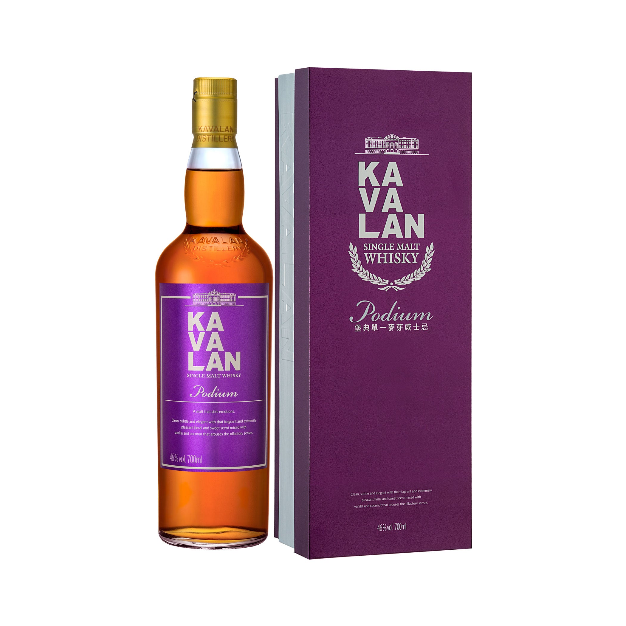 Kavalan Podium Single Malt Taiwanese Whisky in gift box