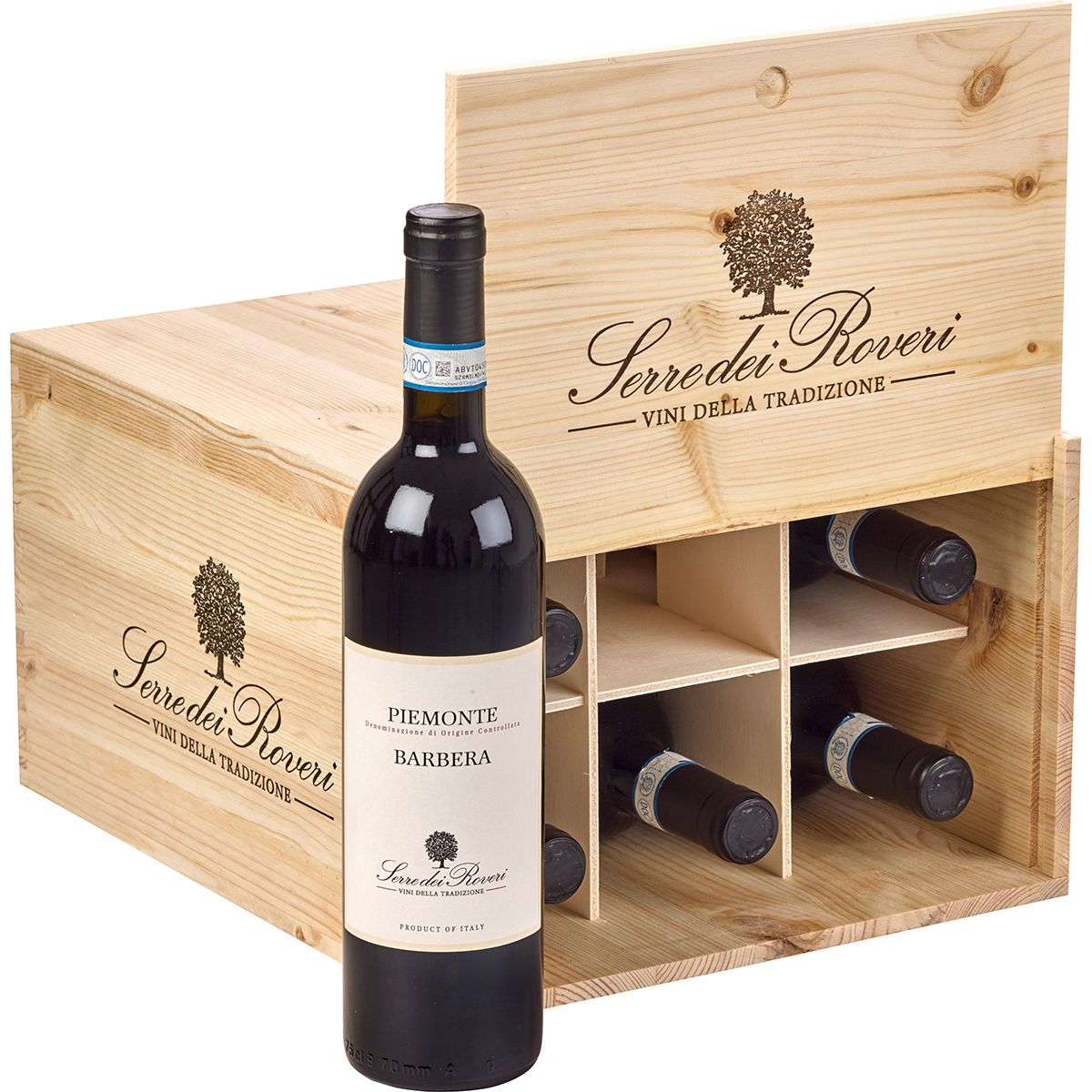 2022 Serre dei Roveri Piemonte Barbera DOC -in 6er HK- Sartirano Figli Piemont/Italien 6 x 0,75 l