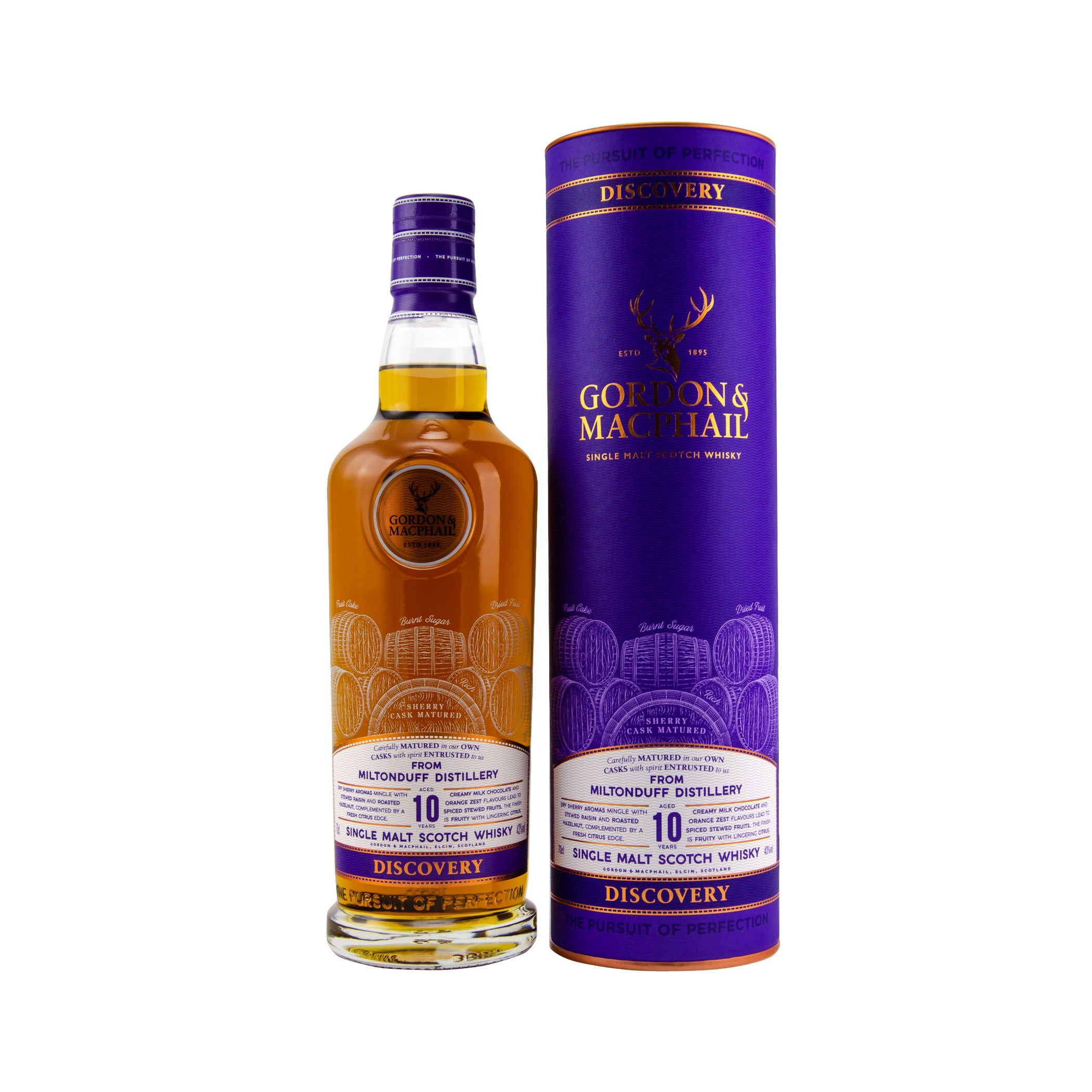 Miltonduff 10 Years - Gordon & MacPhail - Discovery - Single Malt Scotch Whisky - Scotland / Speyside