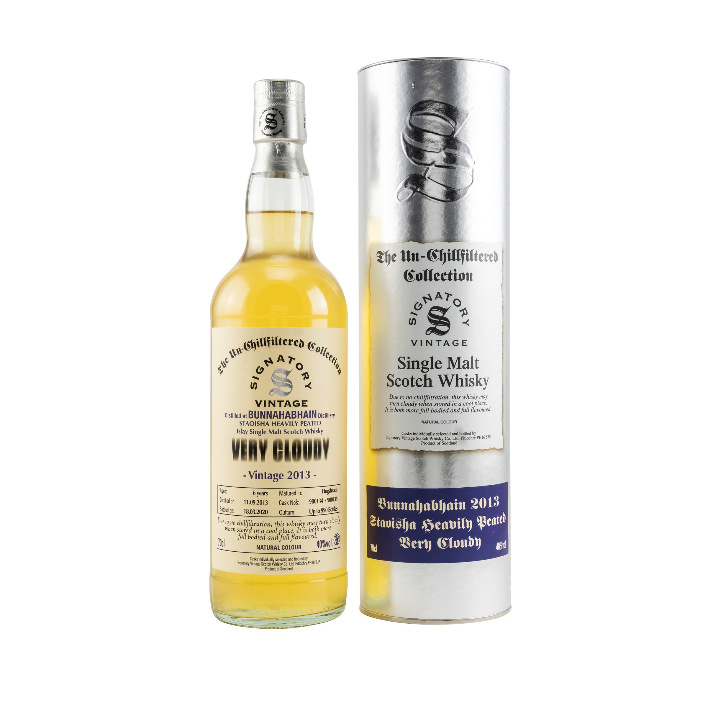 Bunnahabhain Staoisha 2013/2020 Very Cloudy #900134+900135