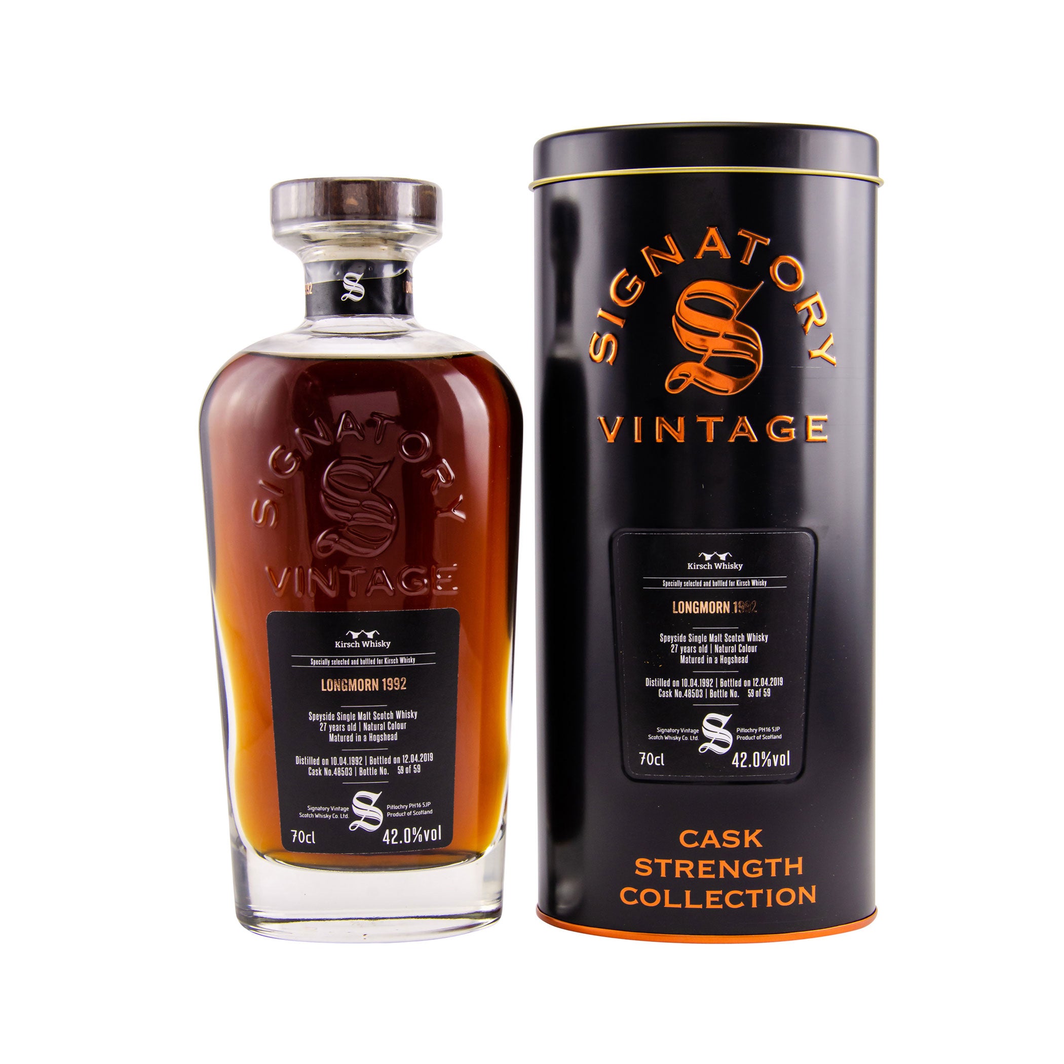 Longmorn 1992 - 27 Jahre Single Cask #48503 Signatory Whisky