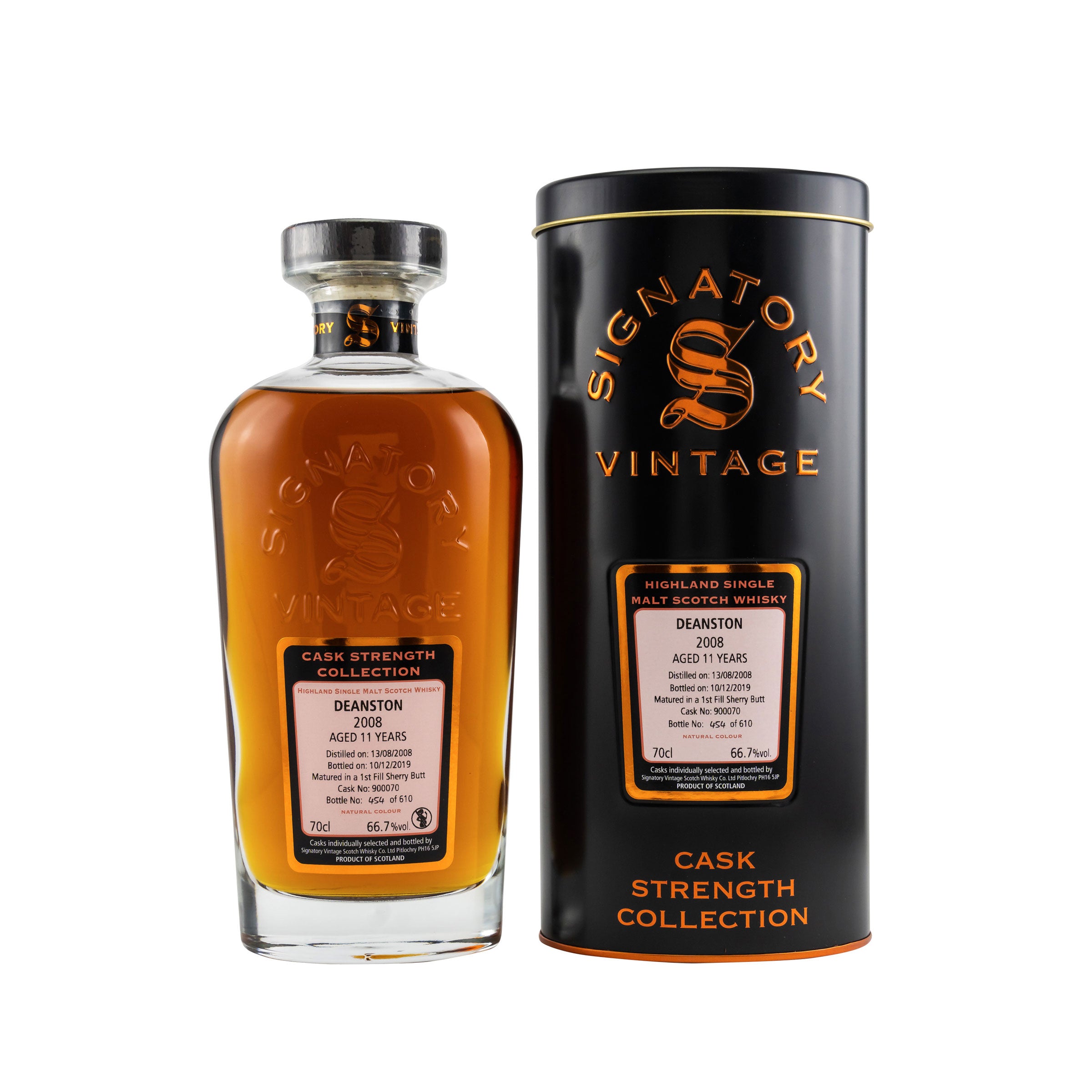 Deanston 2008/2019 - Sig CS - Cask 900070 | No Age Statement - Signatory Vintage