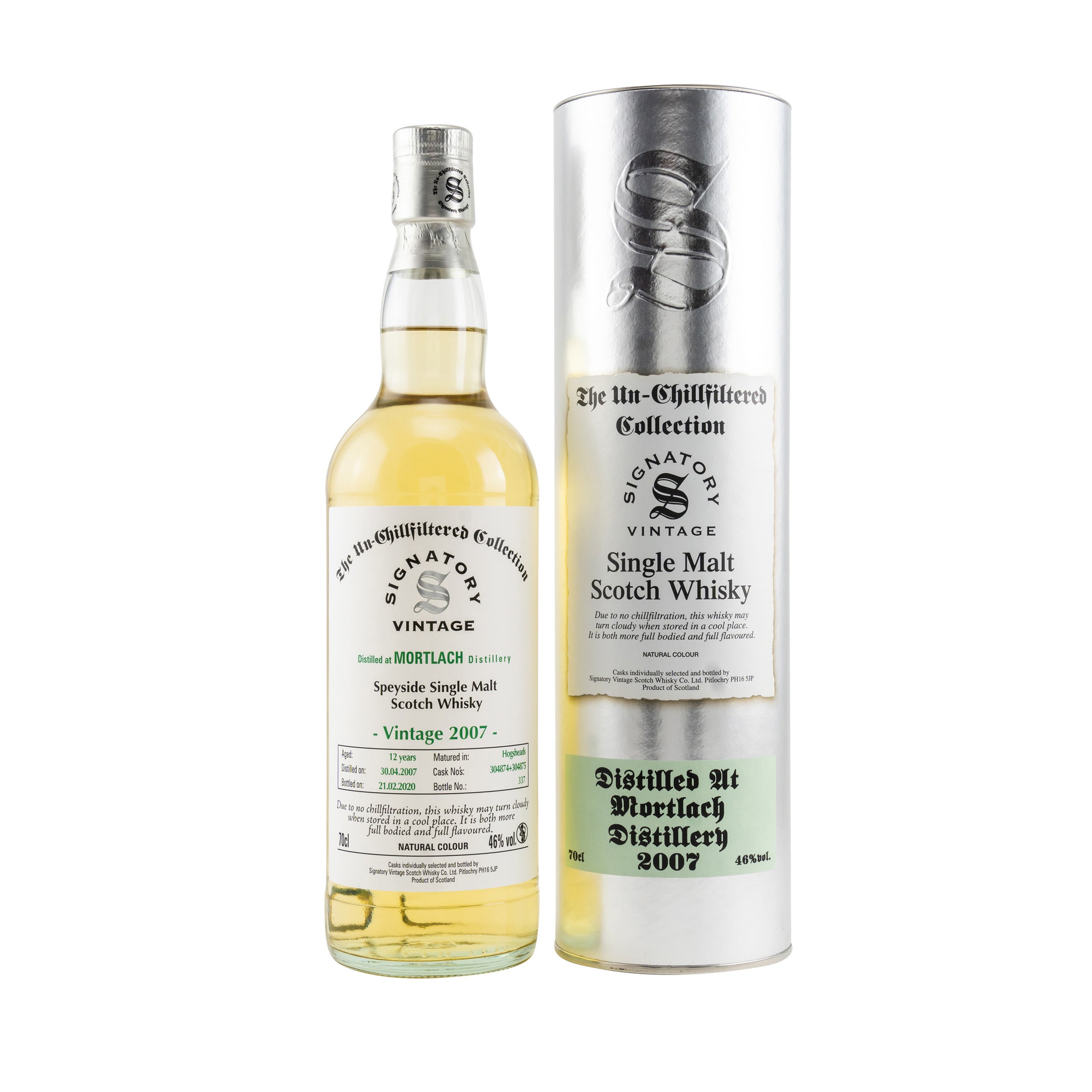 Mortlach 2007/2020 Sig un-chill #304874+304875