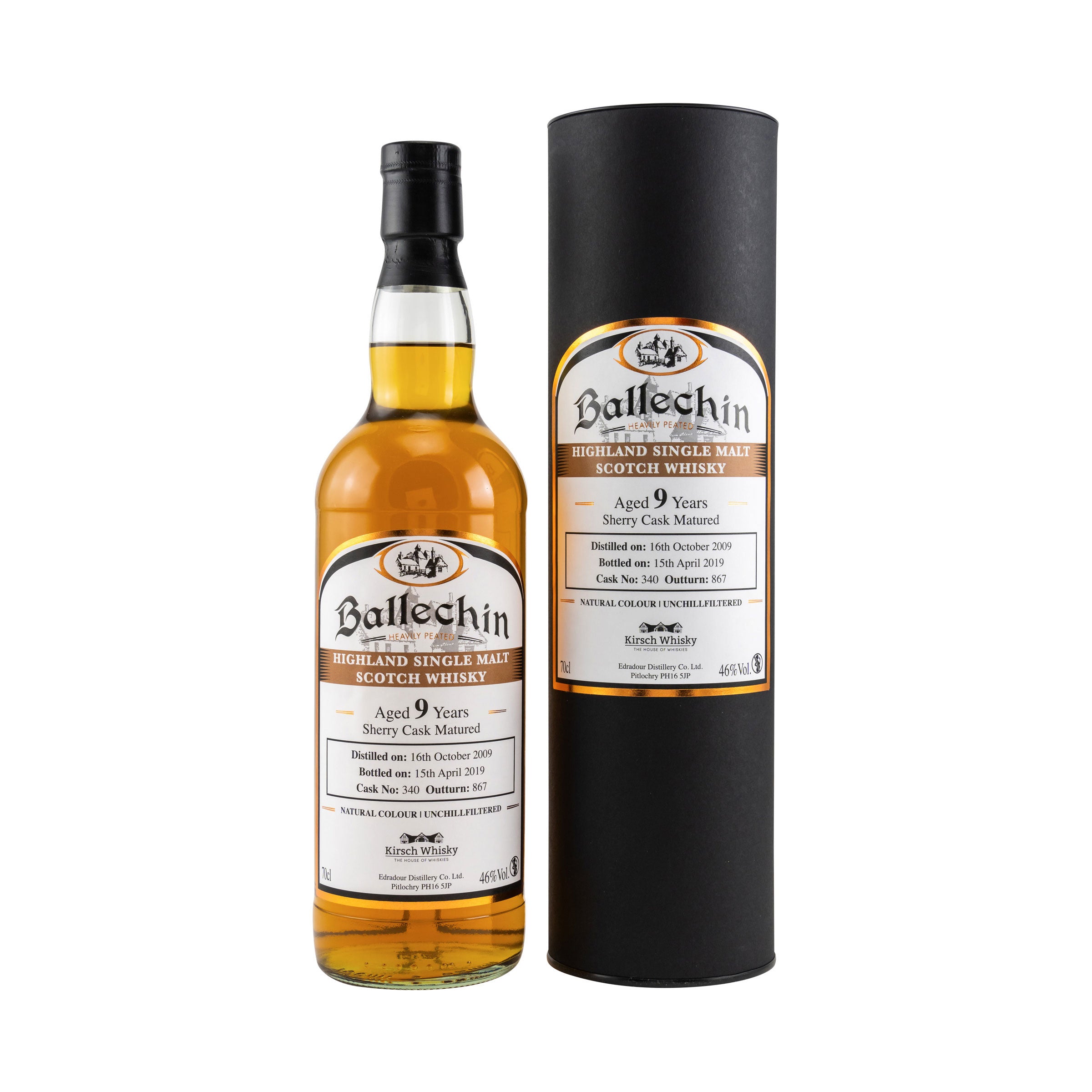 Ballechin 2009/2019 - Un-chillfiltered - Cask 340 - Cherry