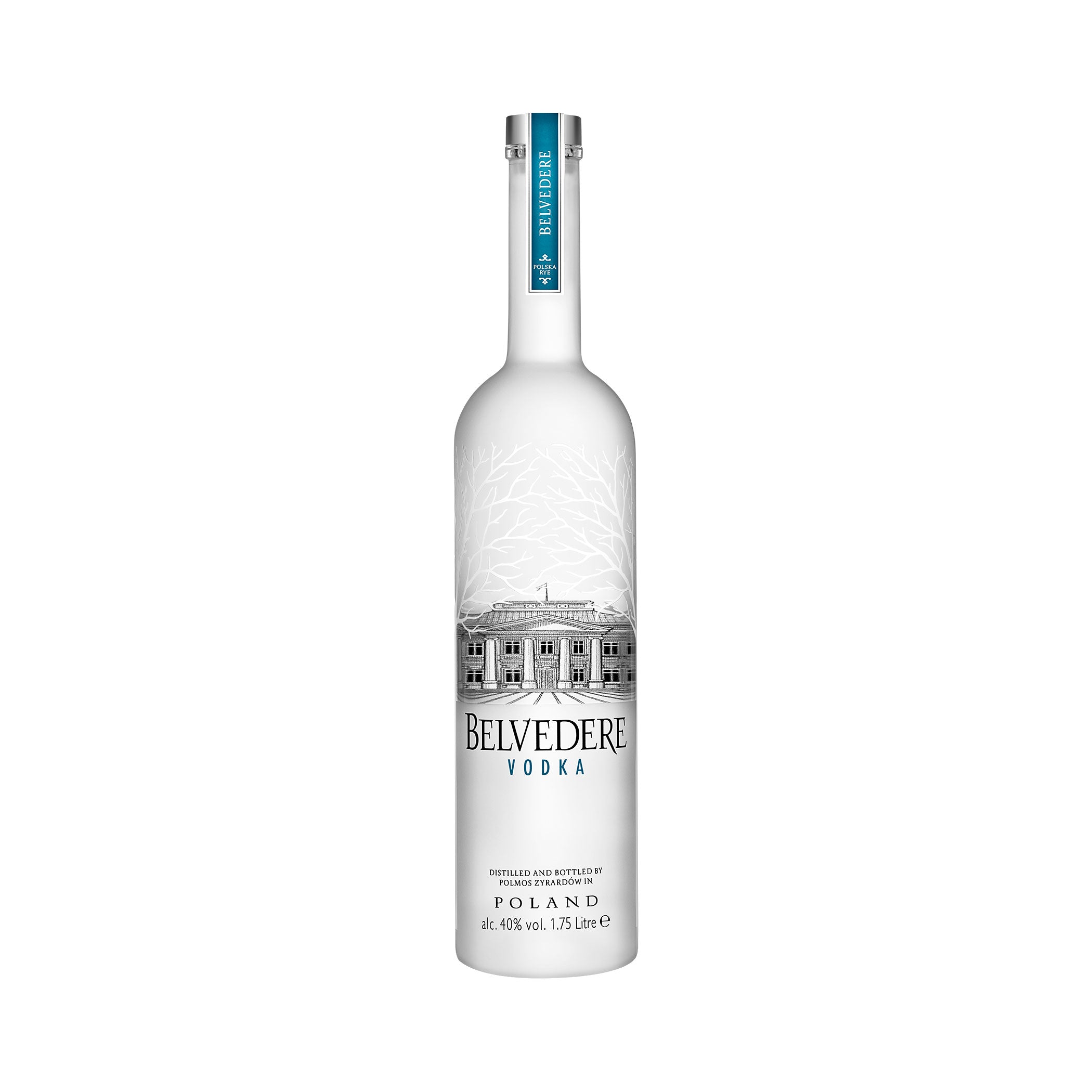 Belvedere Premium Vodka 1.75L 40% Vol. Bottle with LED illumination in the base