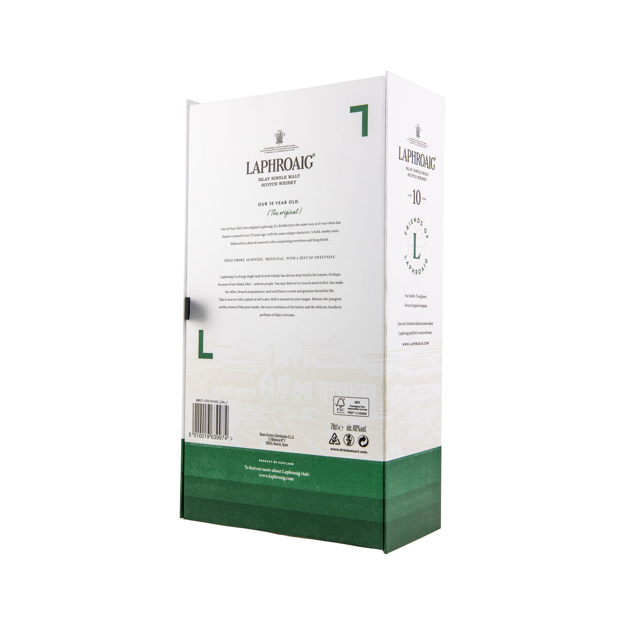 Laphroaig 10 Year Old Gift Box with 2 Glasses