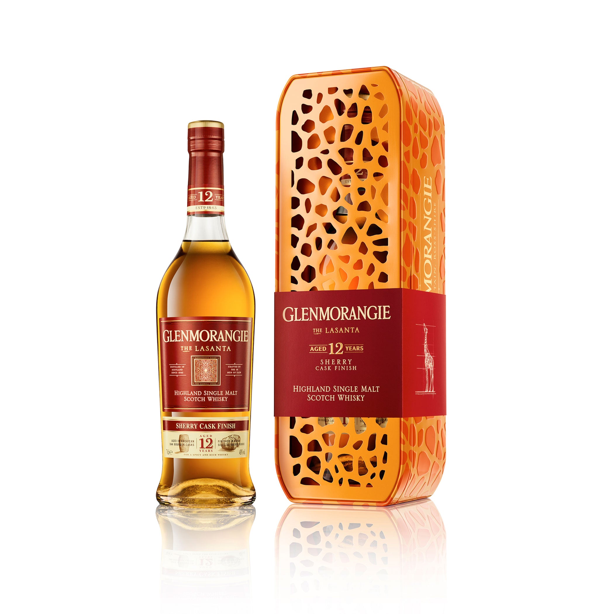 Glenmorangie Lasanta 12 Jahre Limited Edition Giraffe Gift Tin