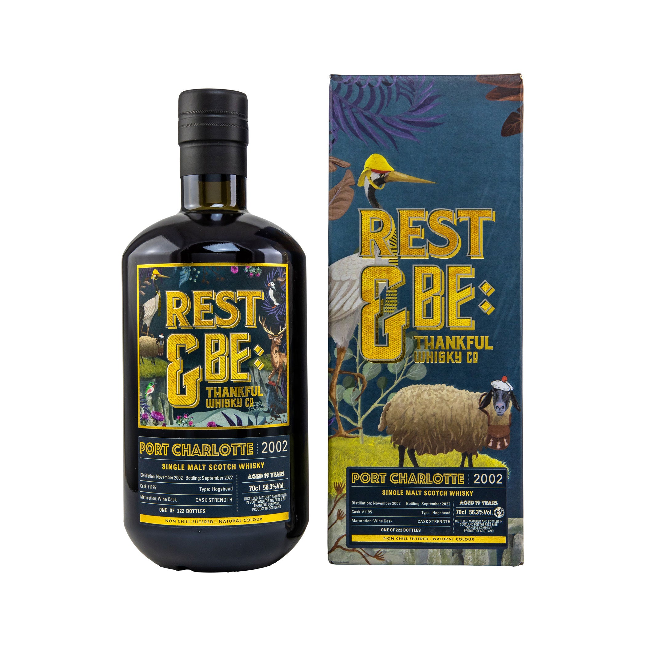 Port Charlotte 2002/2022 - 19 Years Old - Single Cask #1195 - Rest & Be Thankful