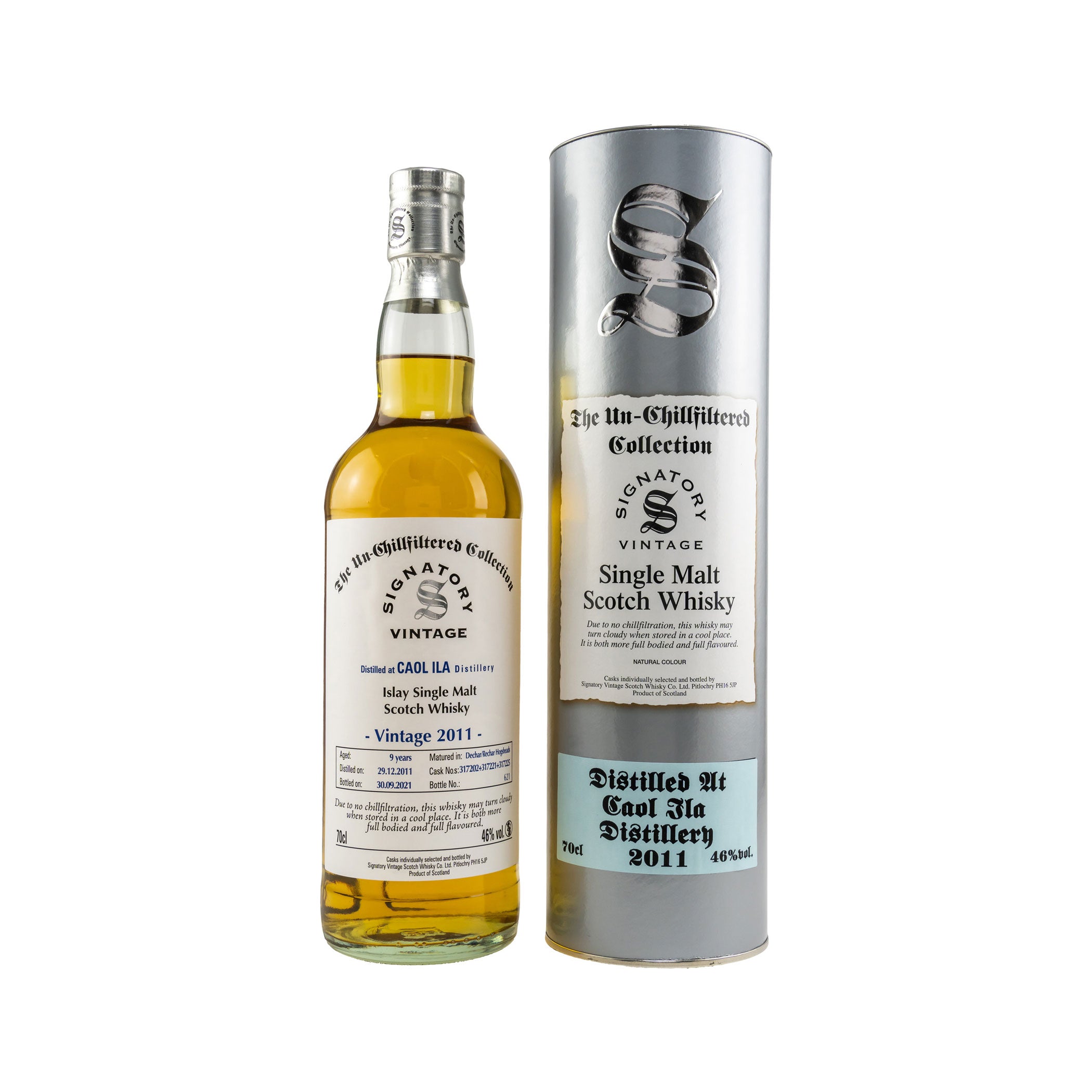 Caol Ila 2011/2021 - 9 Years Old Hogsheads No. 317202 + 317221 + 317225 The Un-Chillfiltered Collection -Signatory-