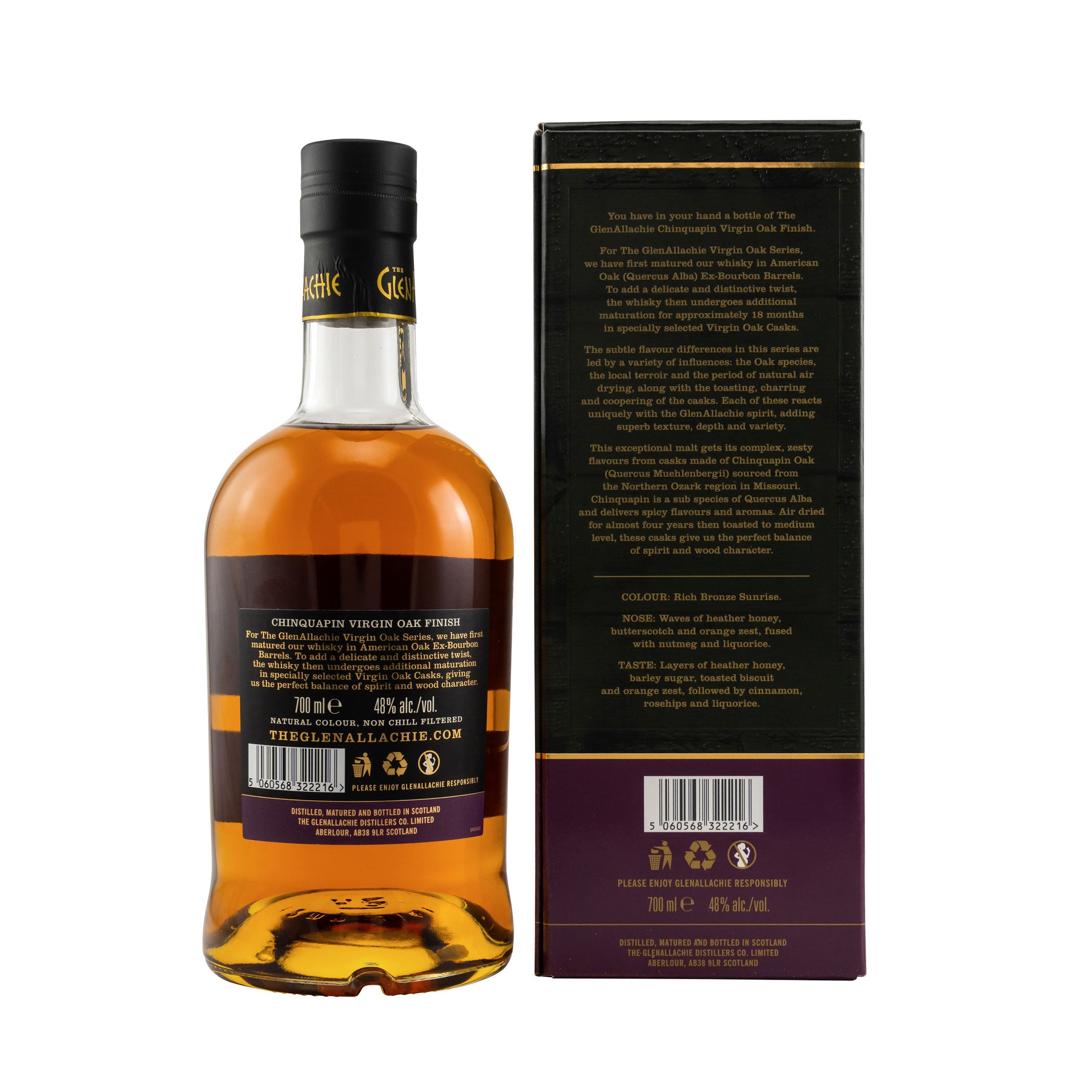 GlenAllachie 12 Years Chinquapin Wood Finish