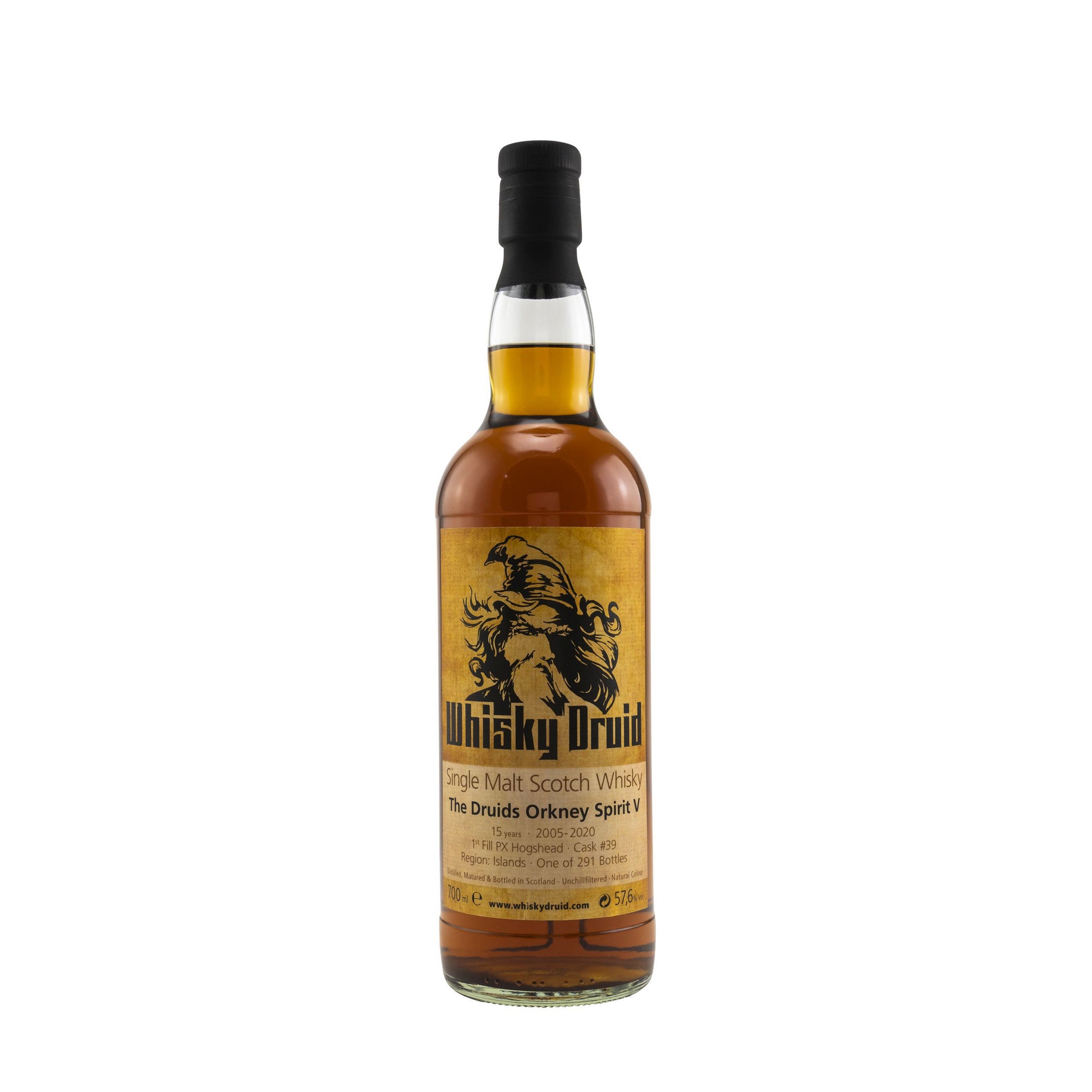 Druids Orkney Spirit V - 15 Years - 1st Fill PX Sherry Hogshead - Whisky Druid
