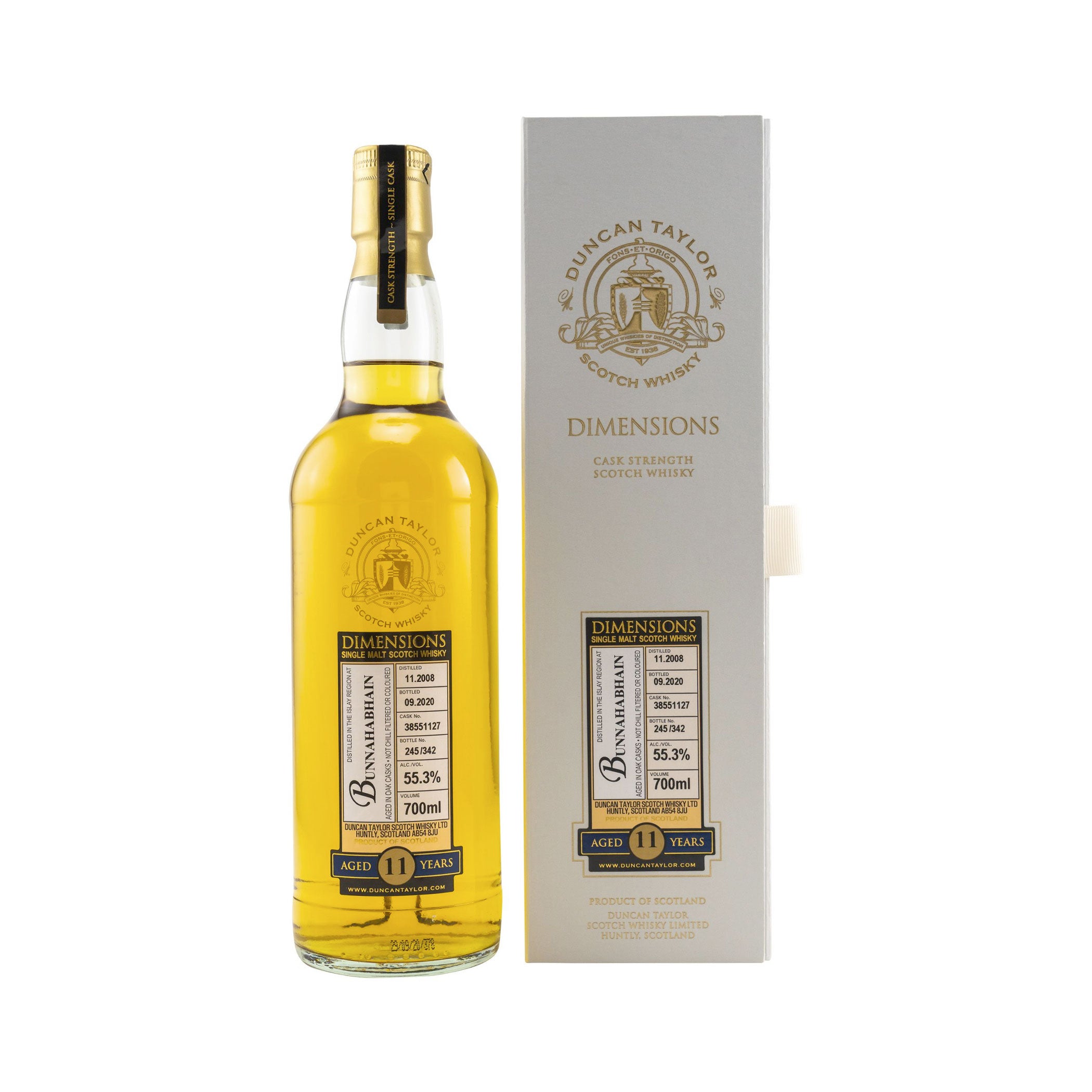 Bunnahabhain 2008/2020 - 11 Jahre #38551127 - Dimensions (Duncan Taylor)