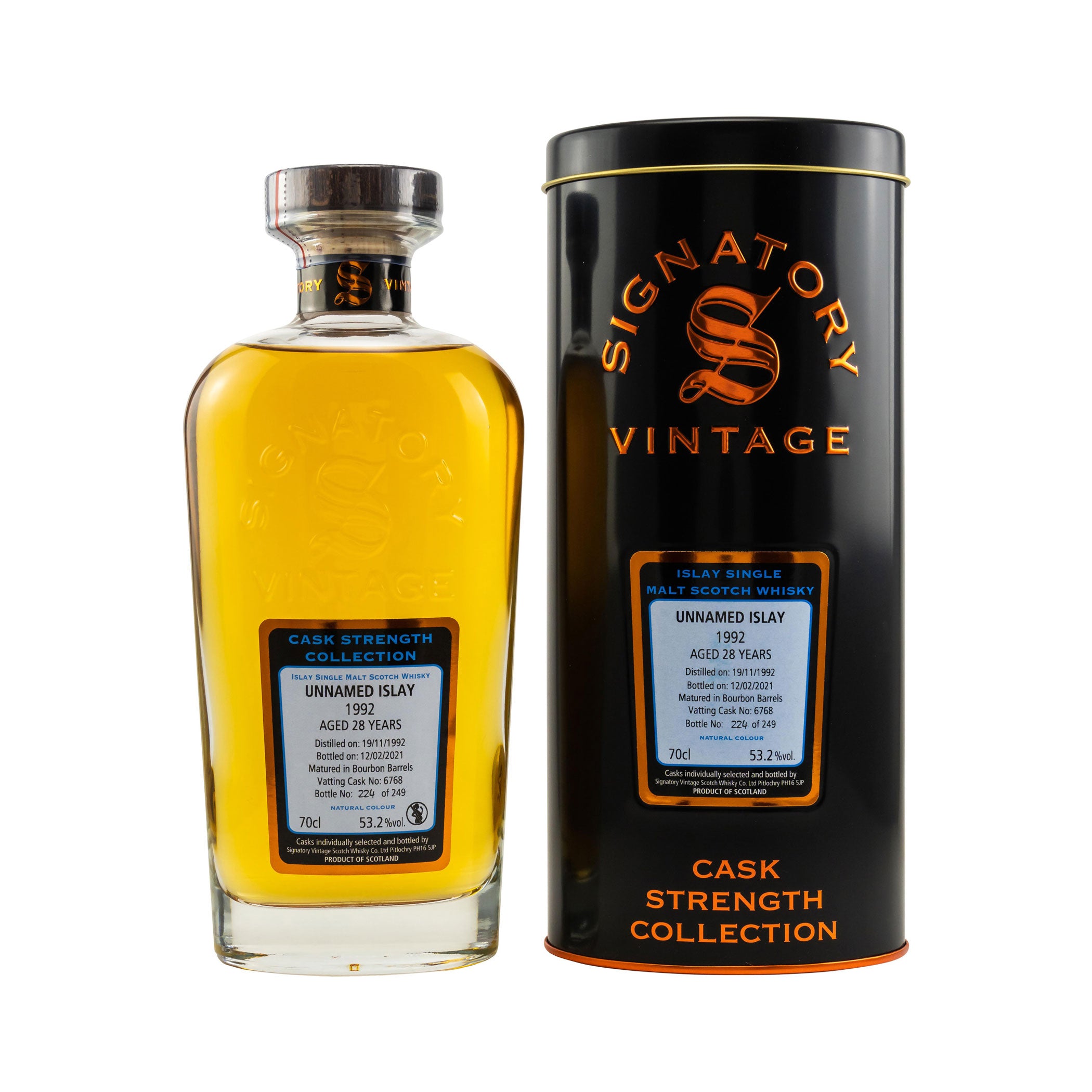 Unnamed Islay 1992/2021 Signatory Cask Strength #6768