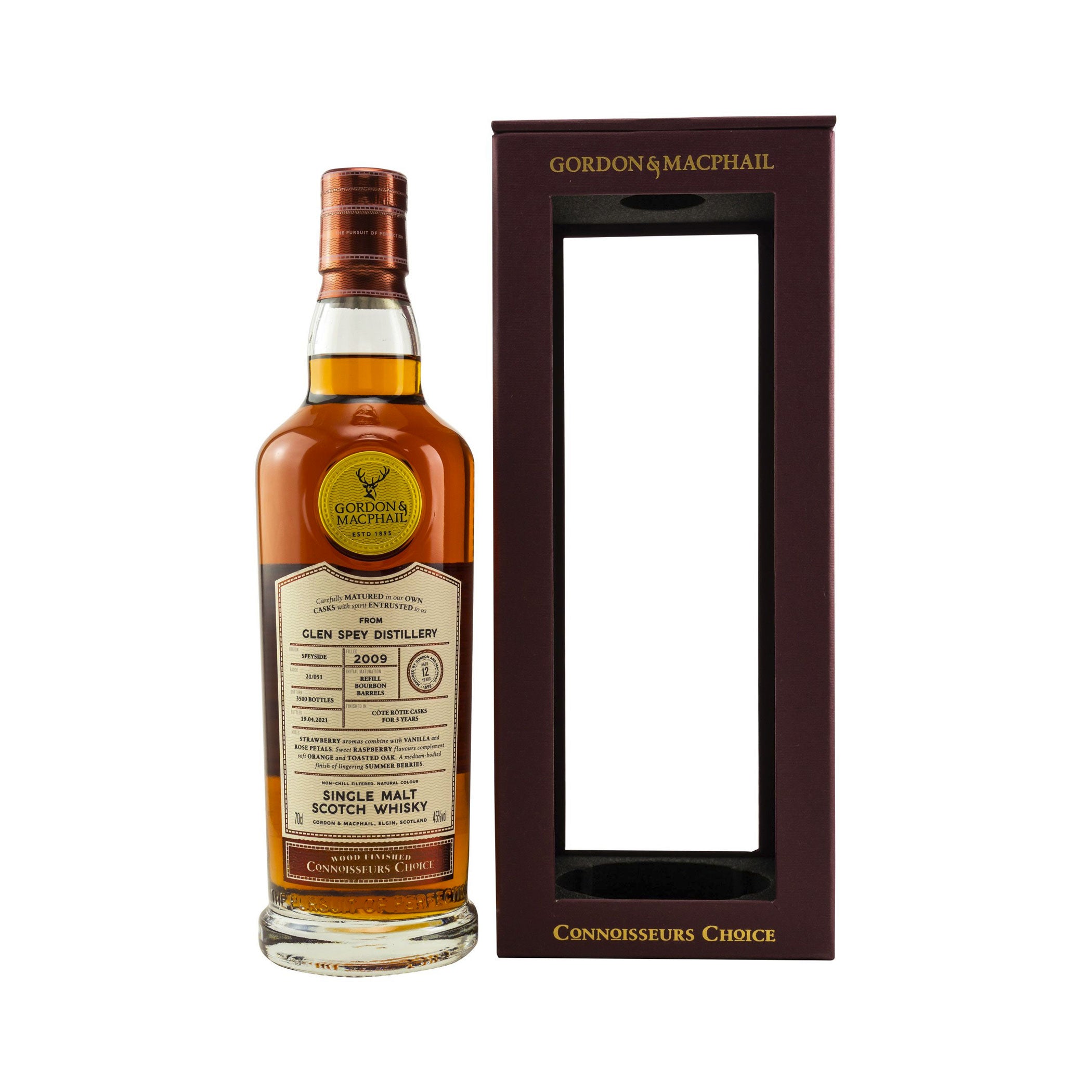 Glen Spey 2009/2021 Gordon & MacPhail CC Cote Rotie Wood Finish
