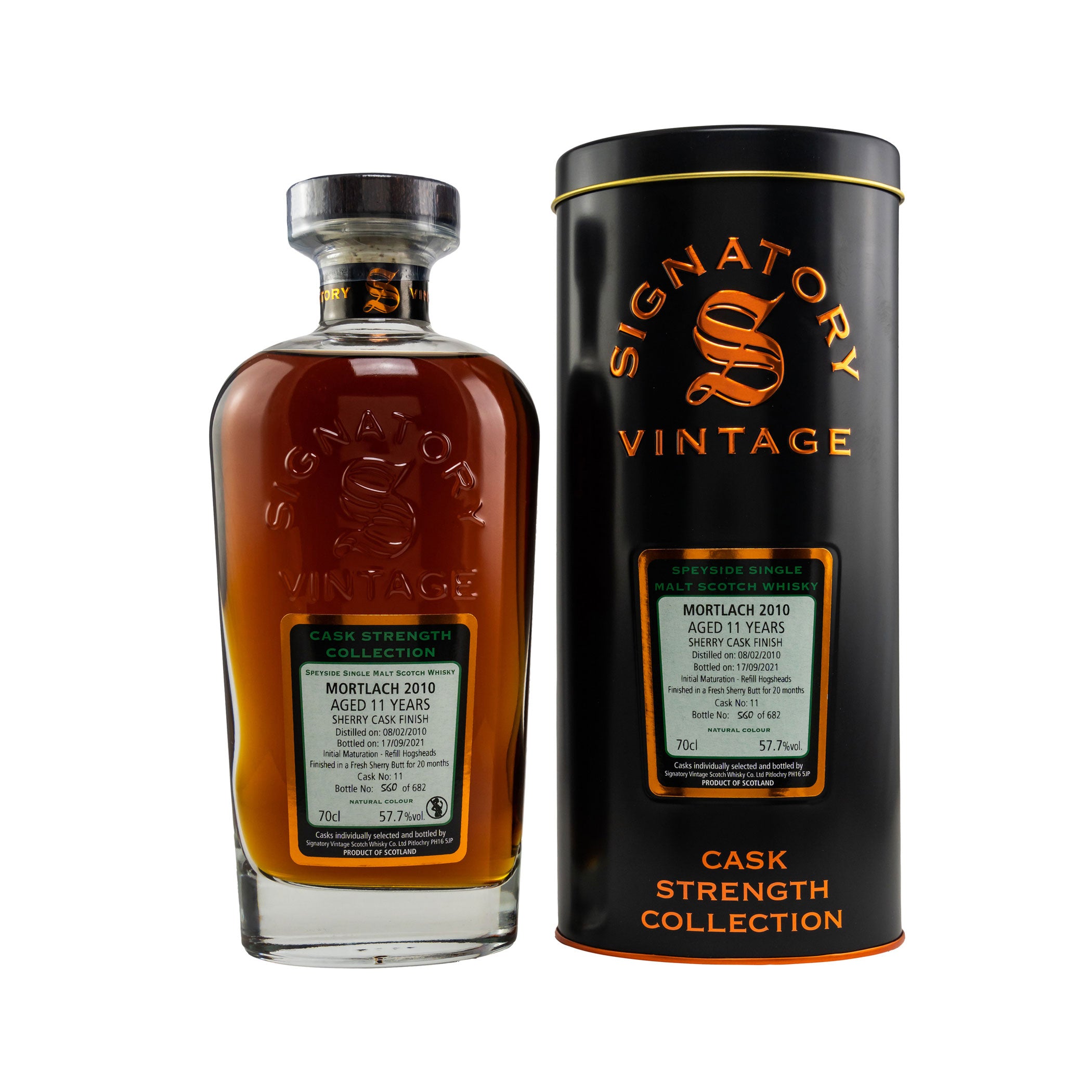 Mortlach 2010/2021 - 11 Year Old Single Hogshead No.11 Sherry Butt Finish Cask Strength Collection (Signatory)