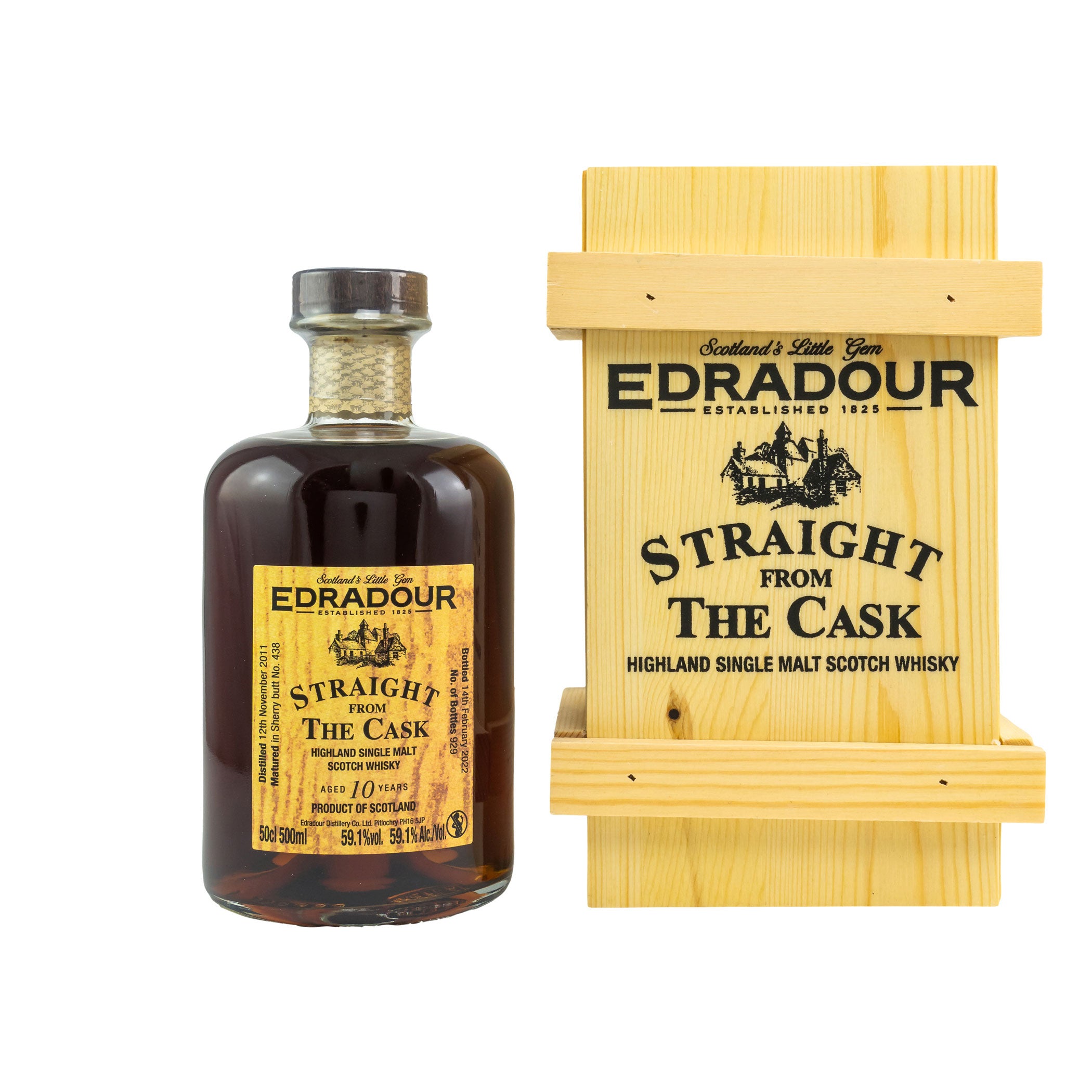 Edradour 2011/2022 - 10 Jahre Straight from the Cask, Sherry Butt #438