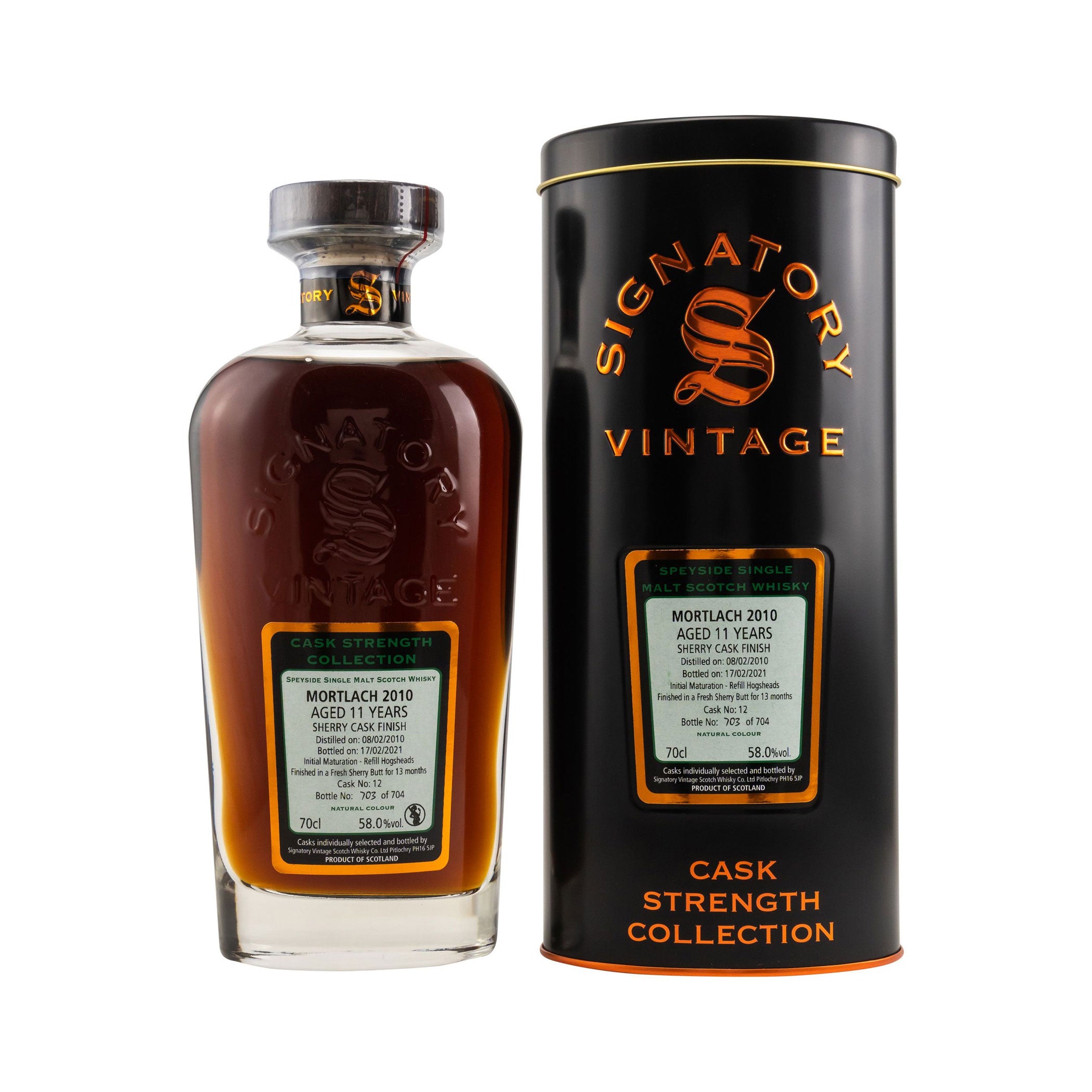 Mortlach 2010/2021, 12 Years Old, Sig CS #12
