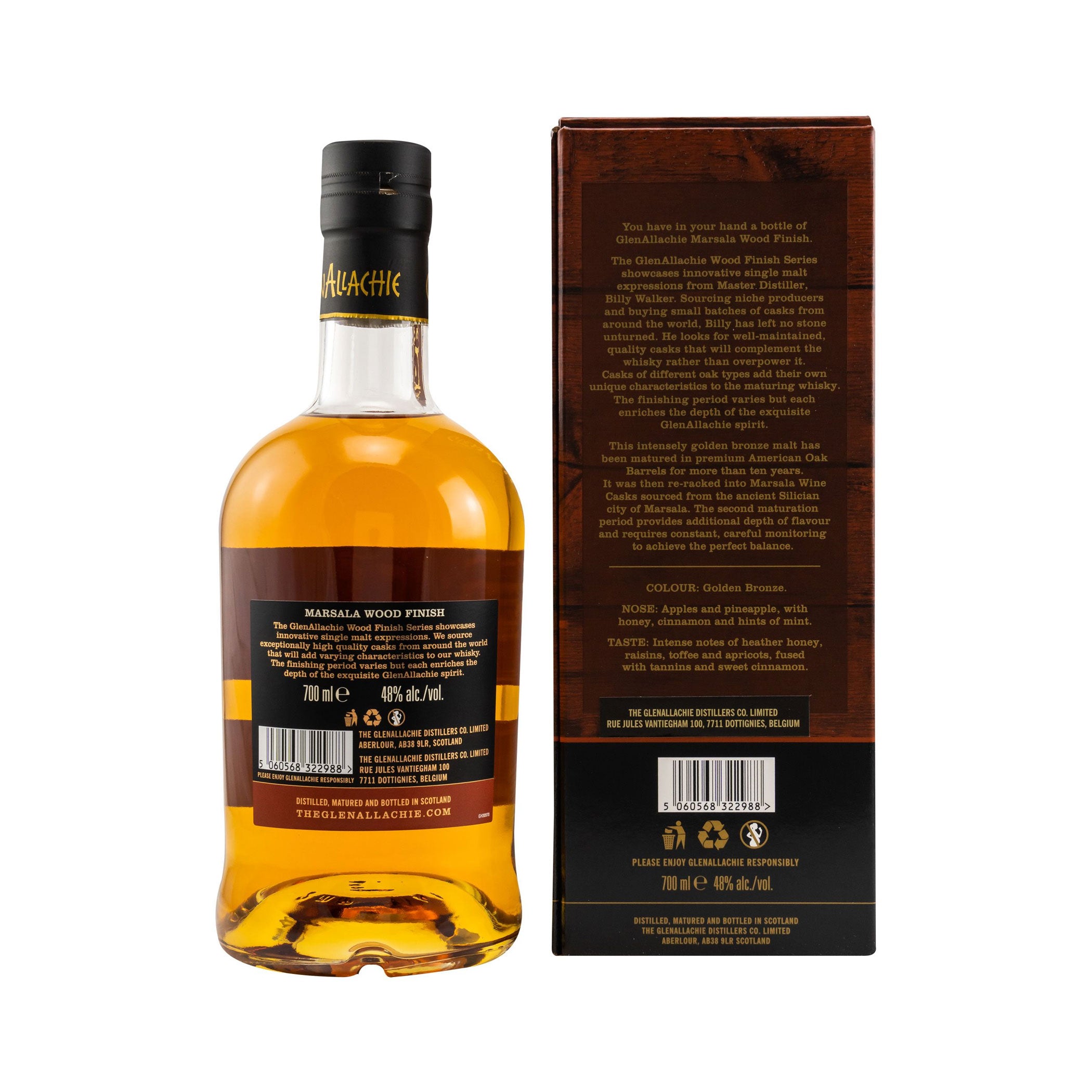GlenAllachie 12 Jahre, Marsala Wood Finish