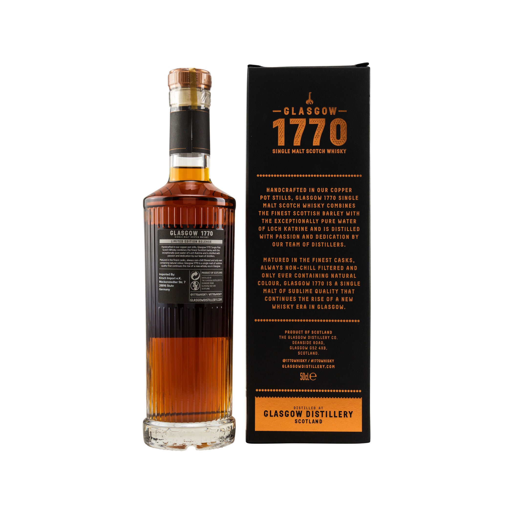 1770 Glasgow Distillery 2015/2021 - 5 Years Old - Single Cask #15/165 for Kirsch