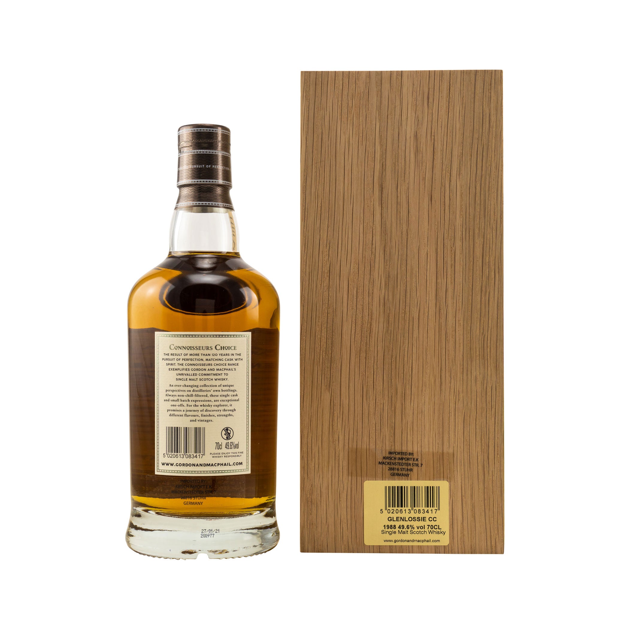 Glenlossie 1988/2021 G&M Gordon & MacPhail Connoisseurs Choice in Wooden Box