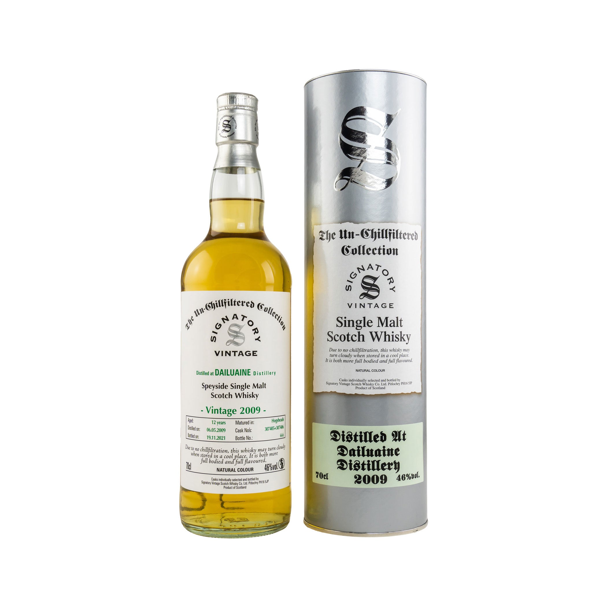 Dailuaine 2009/2021 - 12 Years Hogsheads No. 307405+307406 The Un-Chillfiltered Collection -Signatory-