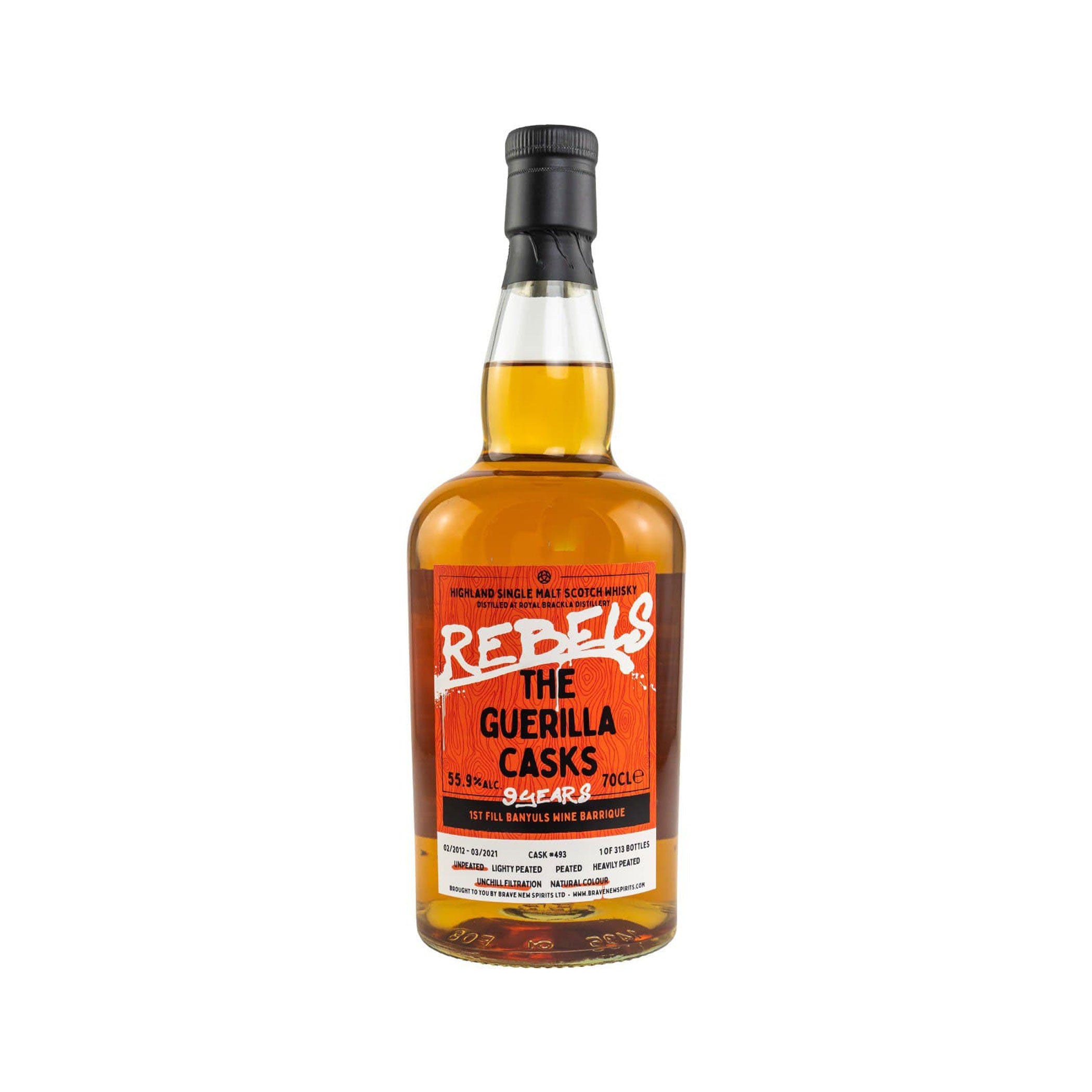 Royal Brackla 2012/2021 - 9 Years Old - Rebels - The Guerilla Casks #493