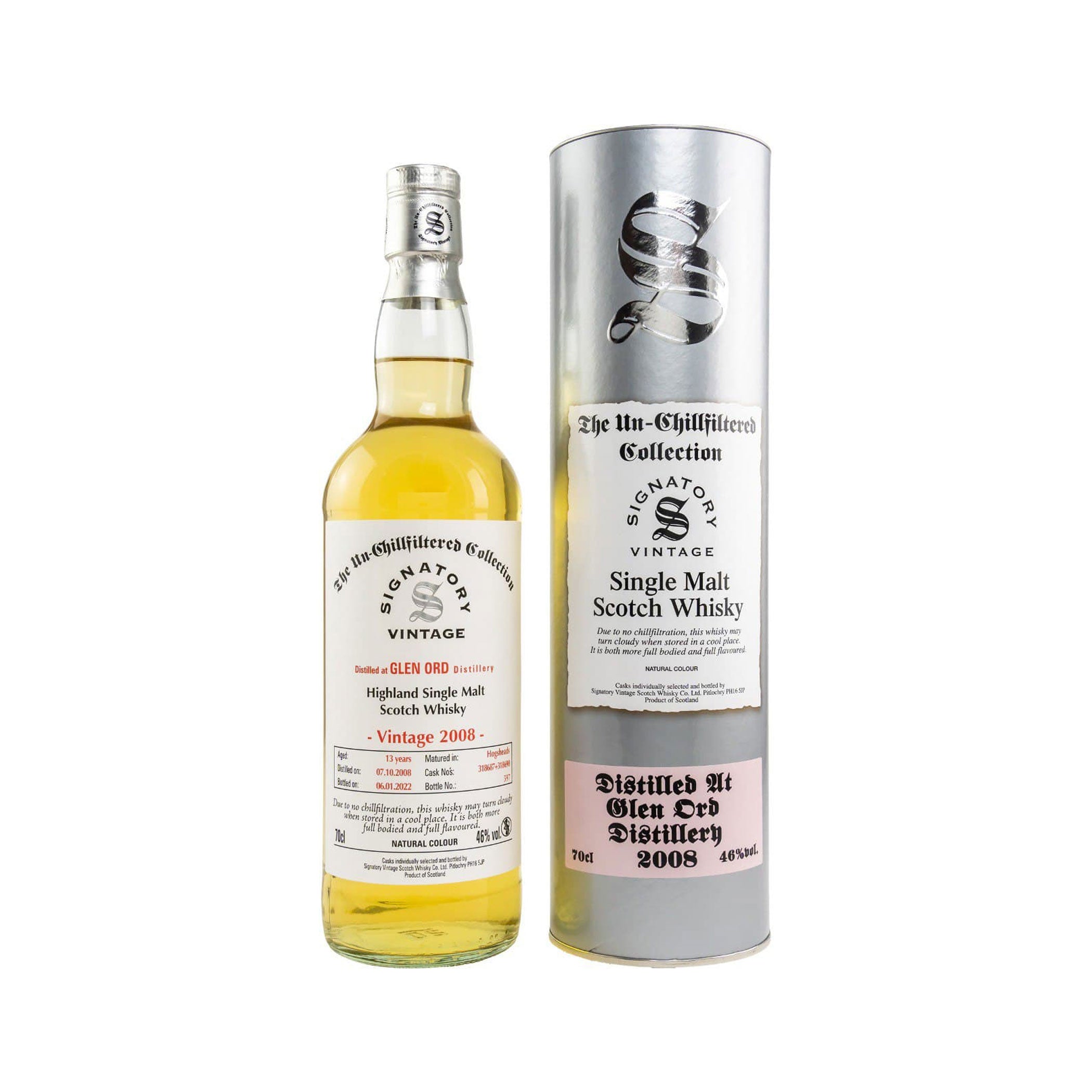 Glen Ord 2008/2021 un-chill #318687+318690 (Signatory Vintage)