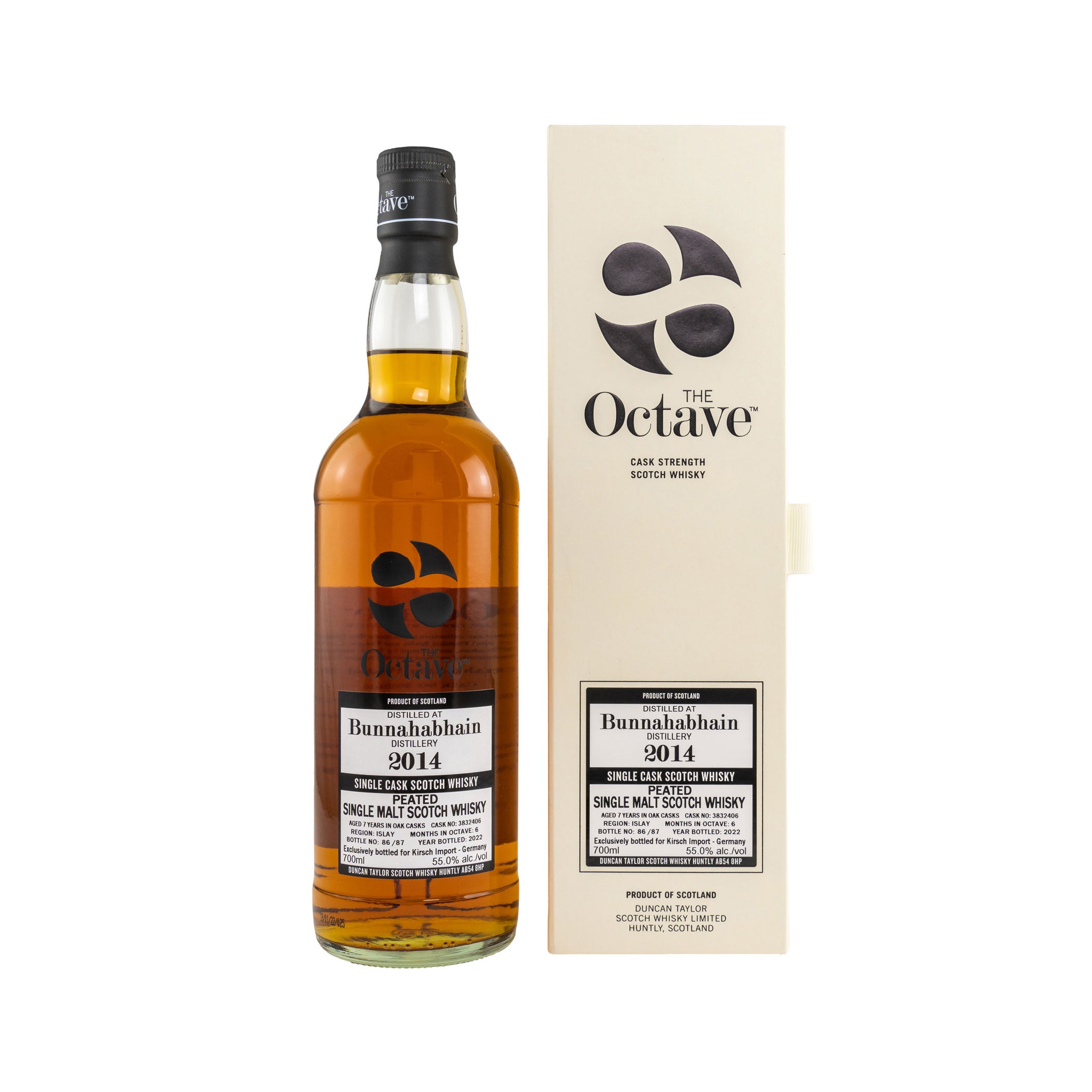 Bunnahabhain Peated 2014/2021 - 7 Years Old - Single Cask #3832406 - Octave - Duncan Taylor