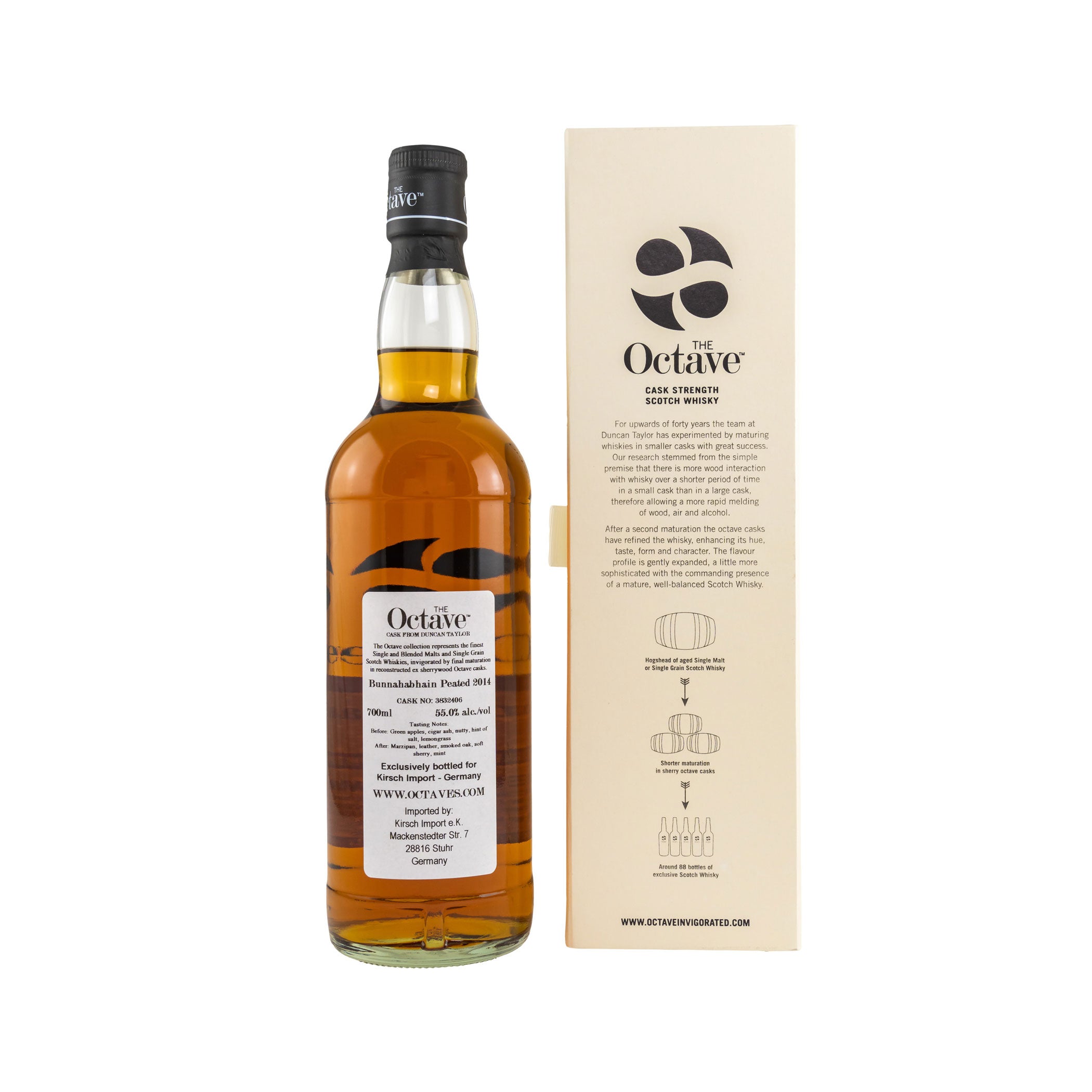 Bunnahabhain Peated 2014/2021 - 7 Years Old - Single Cask #3832406 - Octave - Duncan Taylor