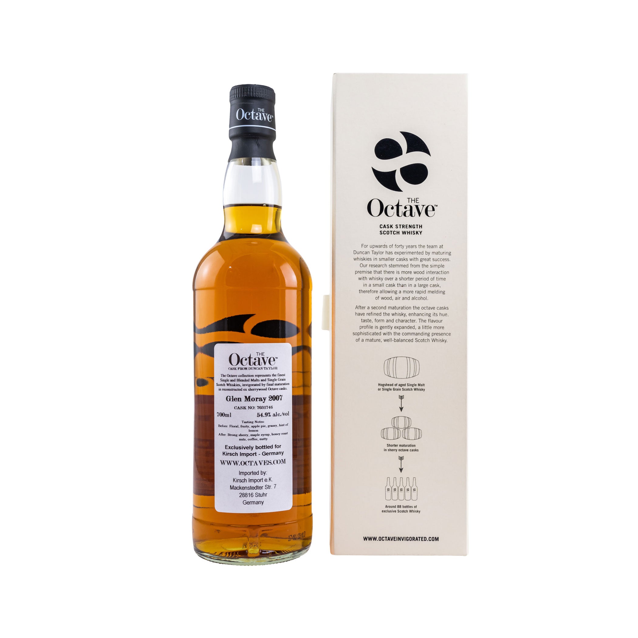 Glen Moray 2007/2022 - 14 Jahre - Single Cask #7031746 - The Octave (Duncan Taylor)