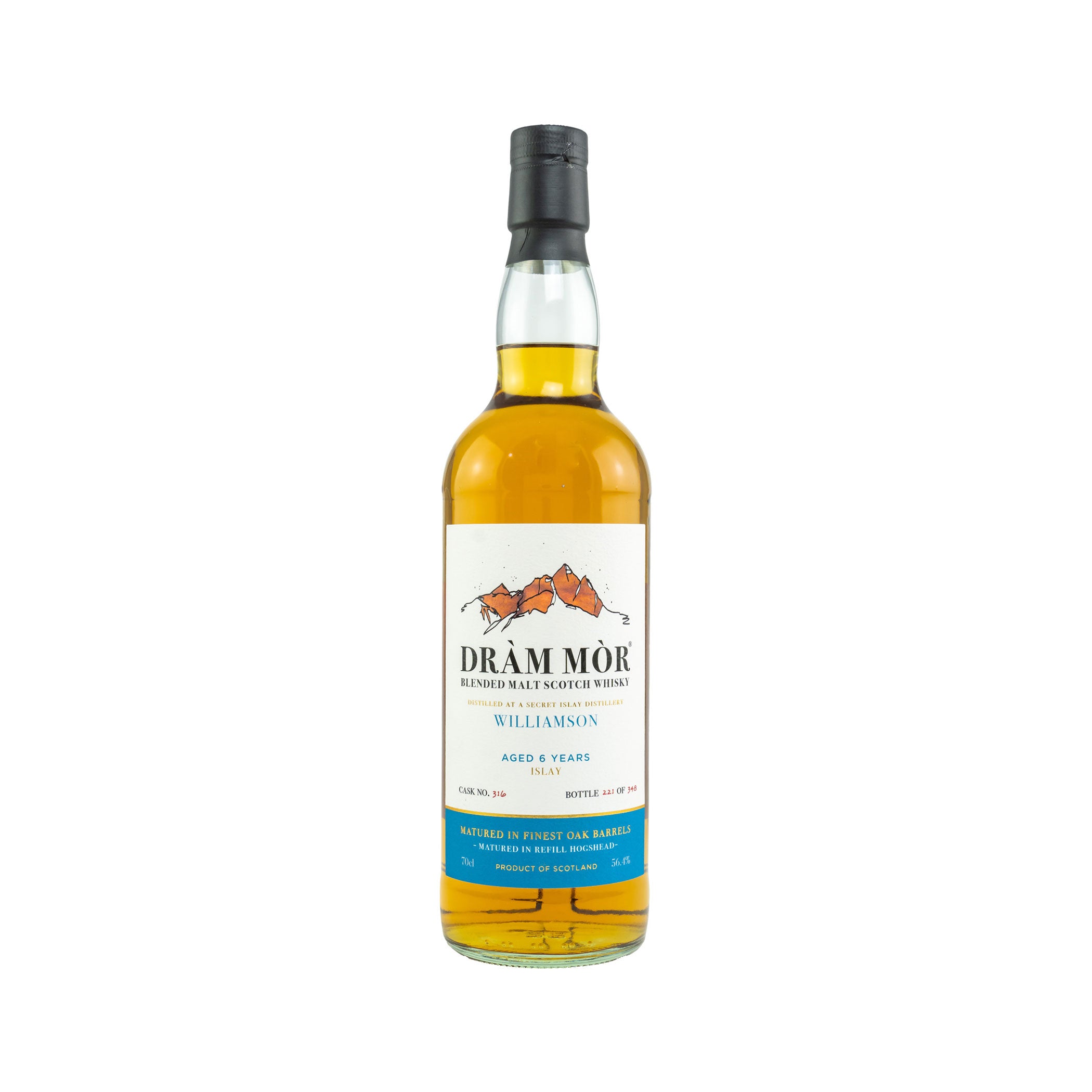 Williamson 6 Jahre Bourbon Hogshead - #316 - Dram Mor
