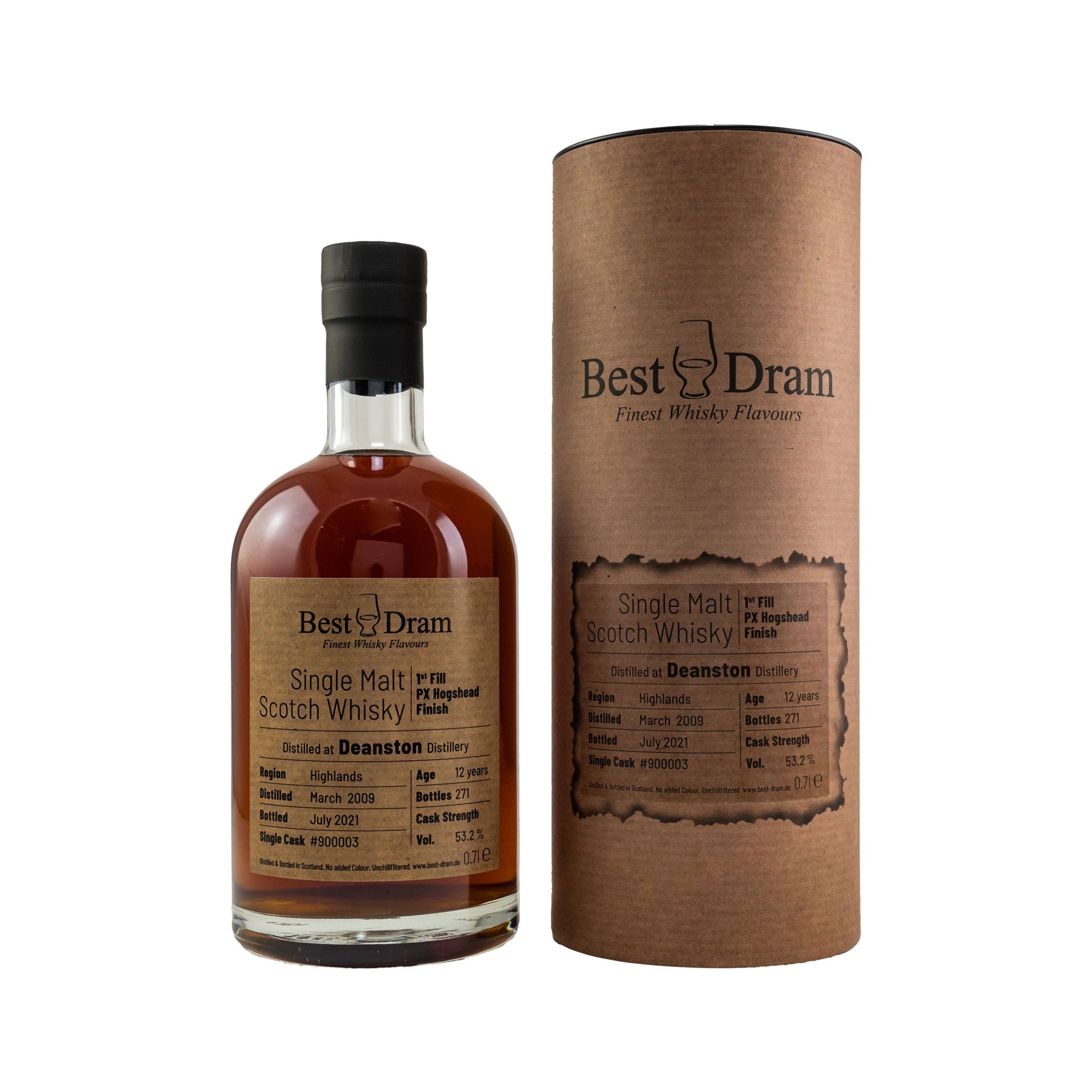 Deanston 2009/2021 - 12 Jahre - PX Sherry # 900003 (Best Dram)