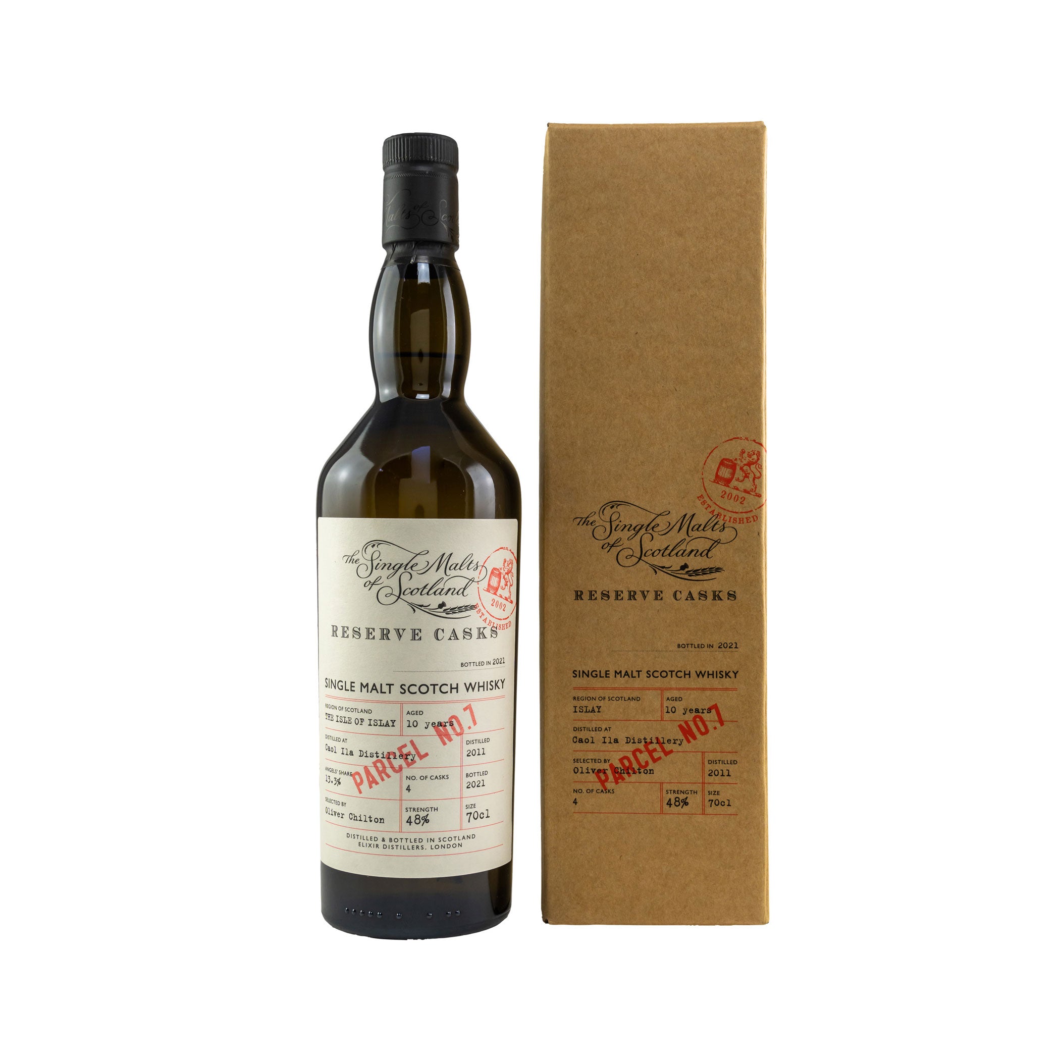 Caol Ila 2011/2021 - 10 Year Old Parcel No. 7 Reserve Casks -Single Malts of Scotland-