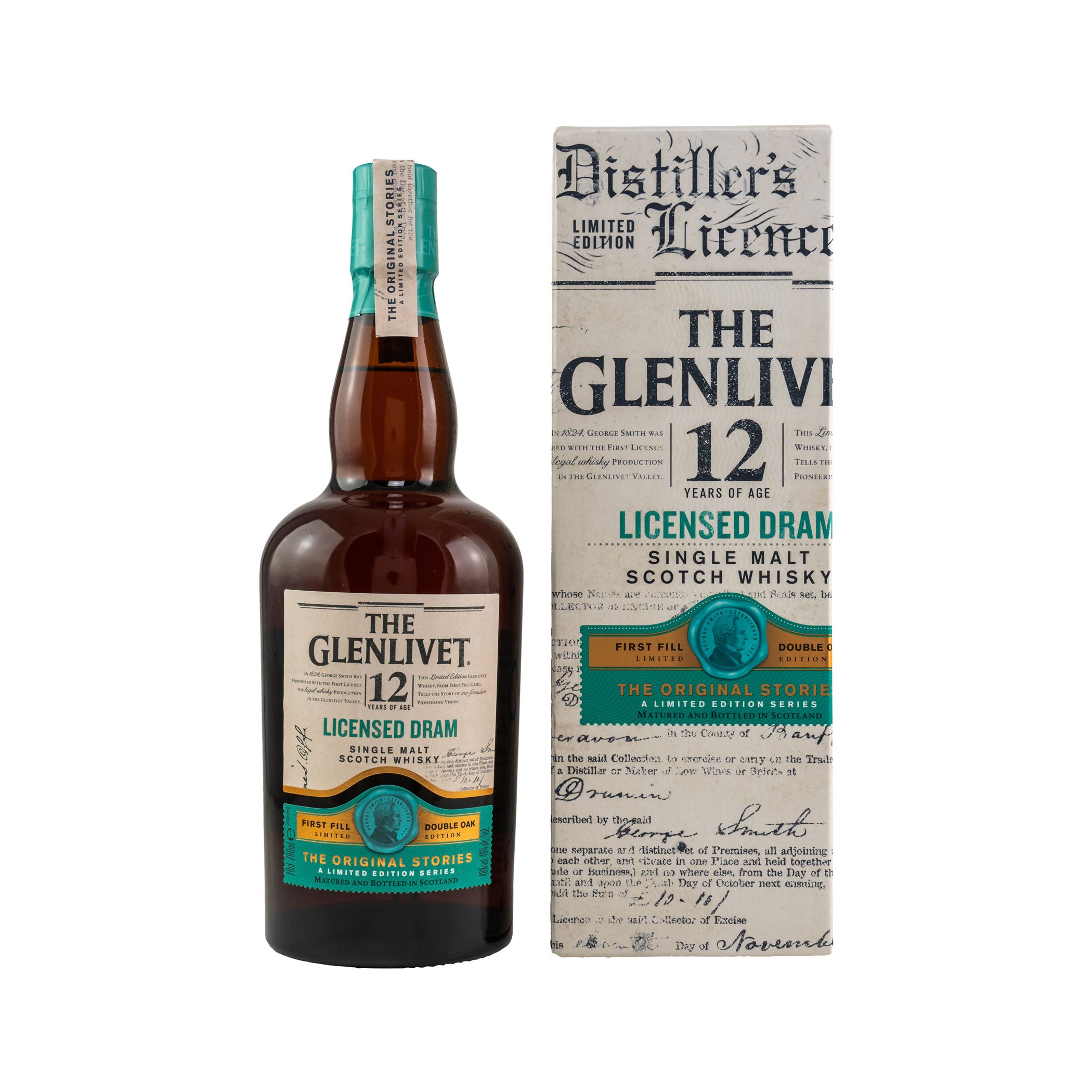 Glenlivet 12 Year Old, Licensed Dram