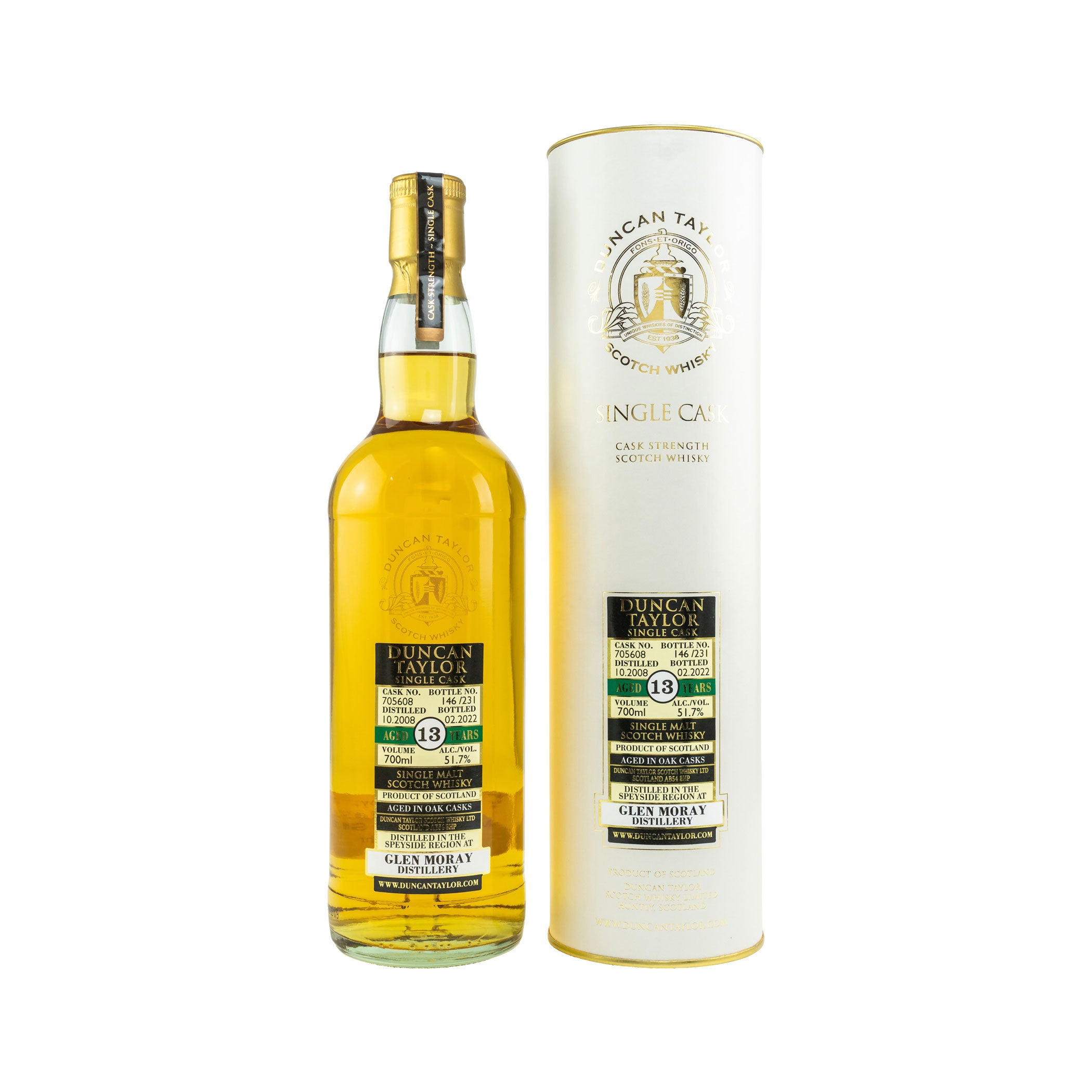 Glen Moray 2008/2022 - 13 Jahre - #705608 - Duncan Taylor