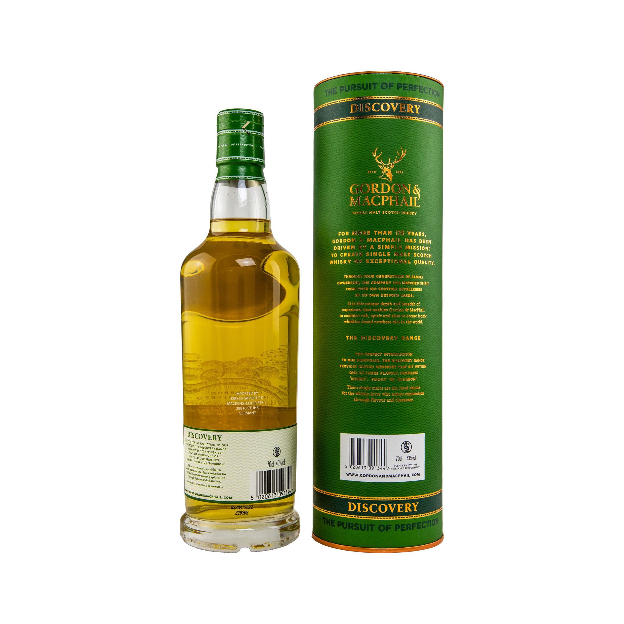 Glenallachie 14 Years Old - Gordon & MacPhail Speyside Single Malt Scotch Whisky - Discovery Range – Bourbon Cask Matured