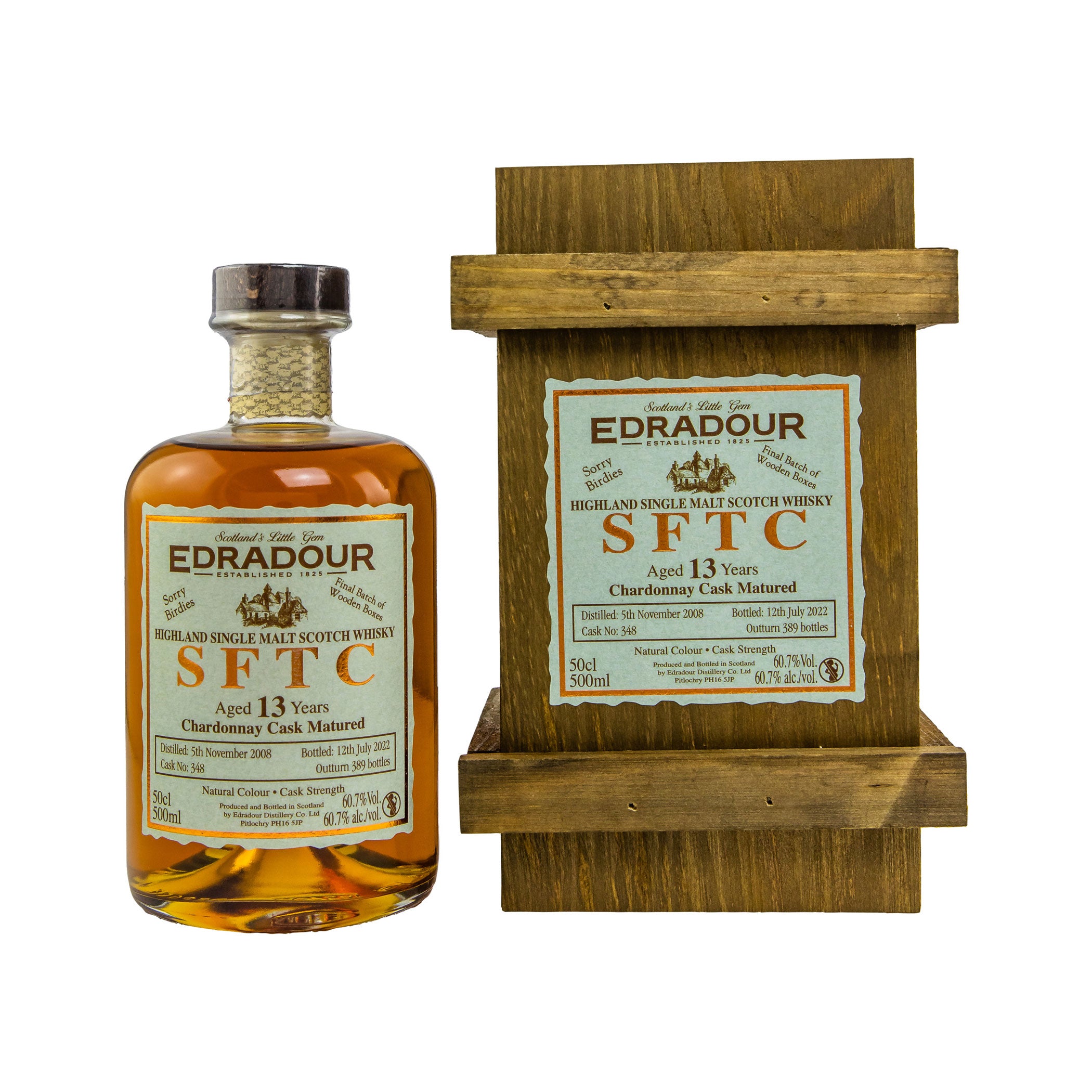 Edradour 2008/2022 - 13 Jahre - Straight from the Cask - Chardonnay - #348
