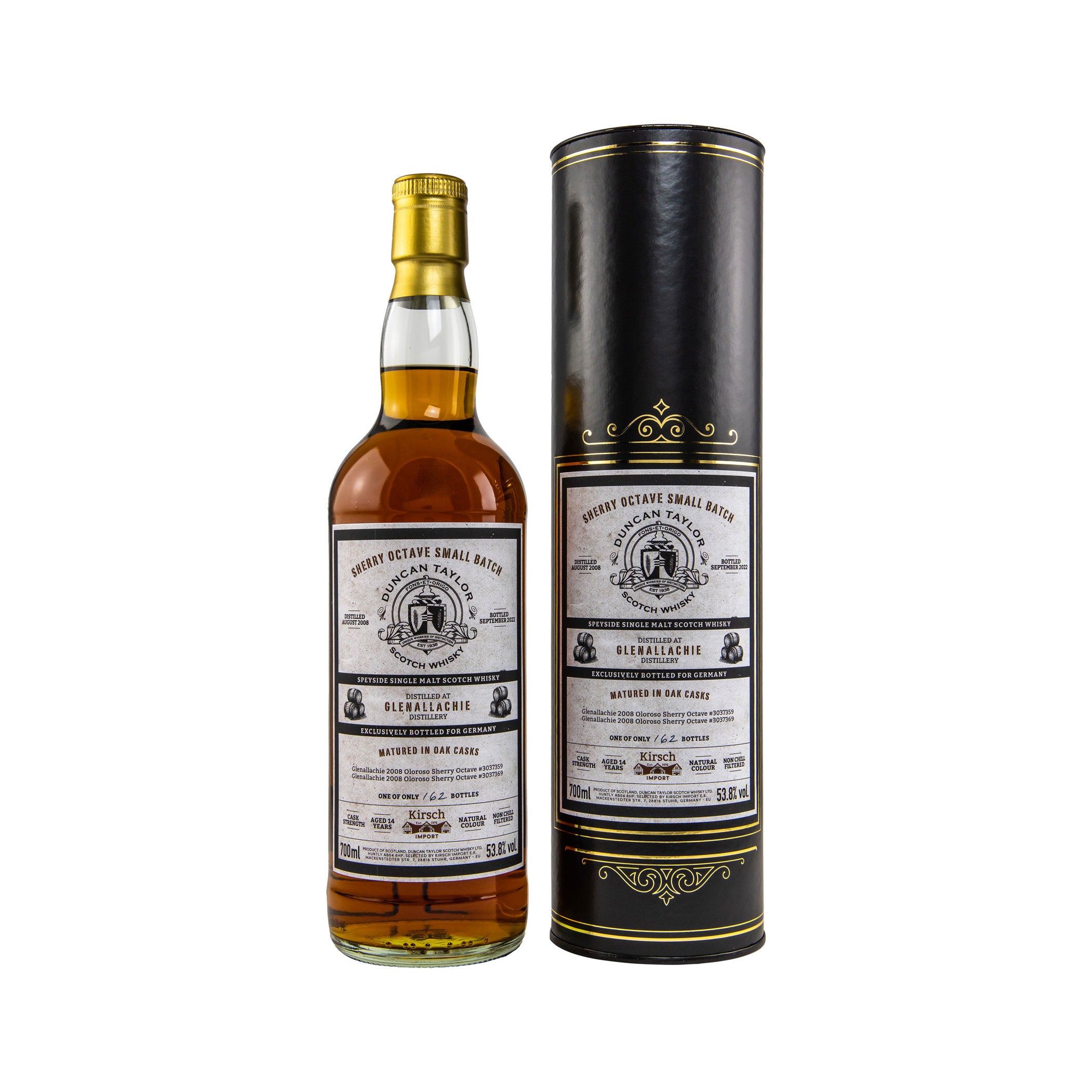 Glenallachie 2008/2022 - 14 Years Old - #3037359+3037369 - Octave - Small Batch - Duncan Taylor