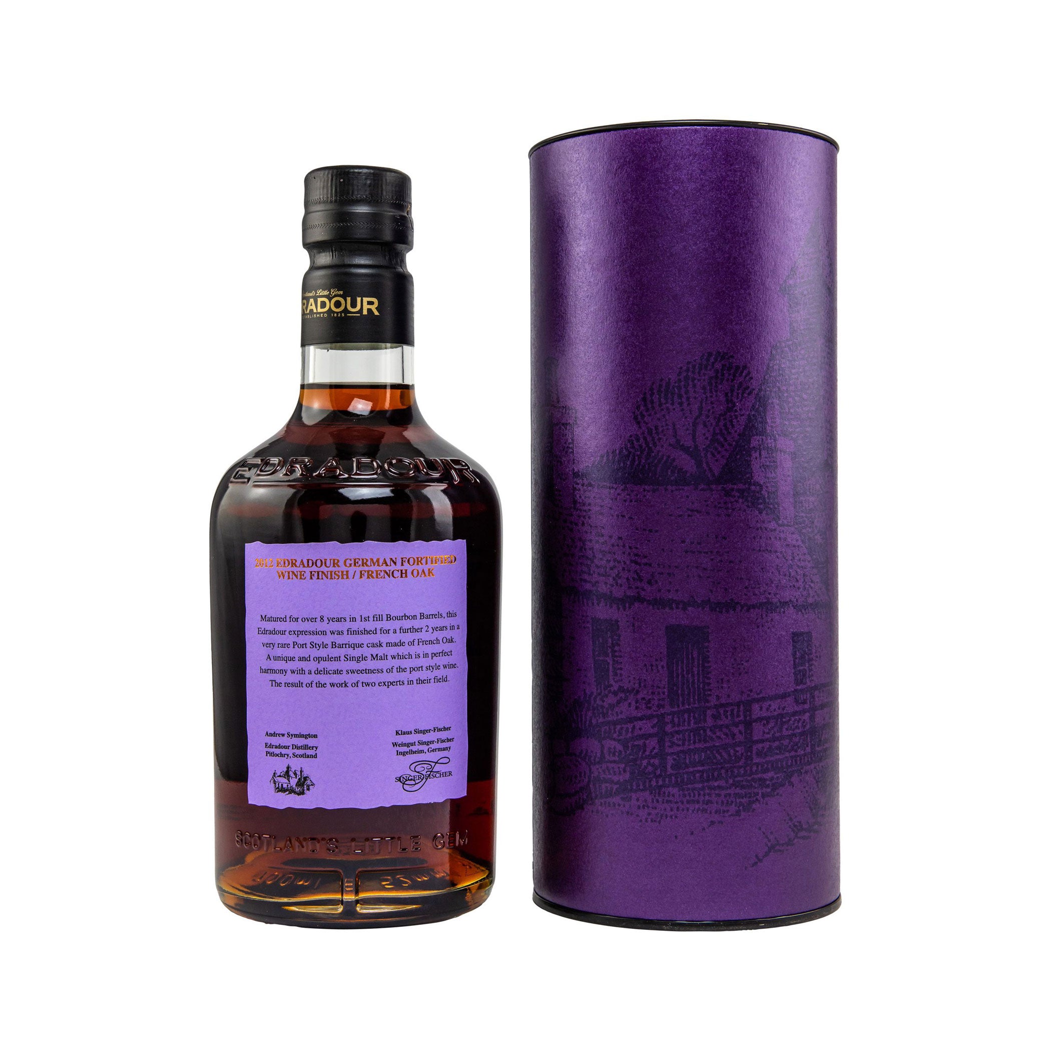 Edradour 2012/2022 - 10 Years Old - German Fortified Wine Finish #701 - Singer-Fischer - Highland Single Malt Scotch Whisky