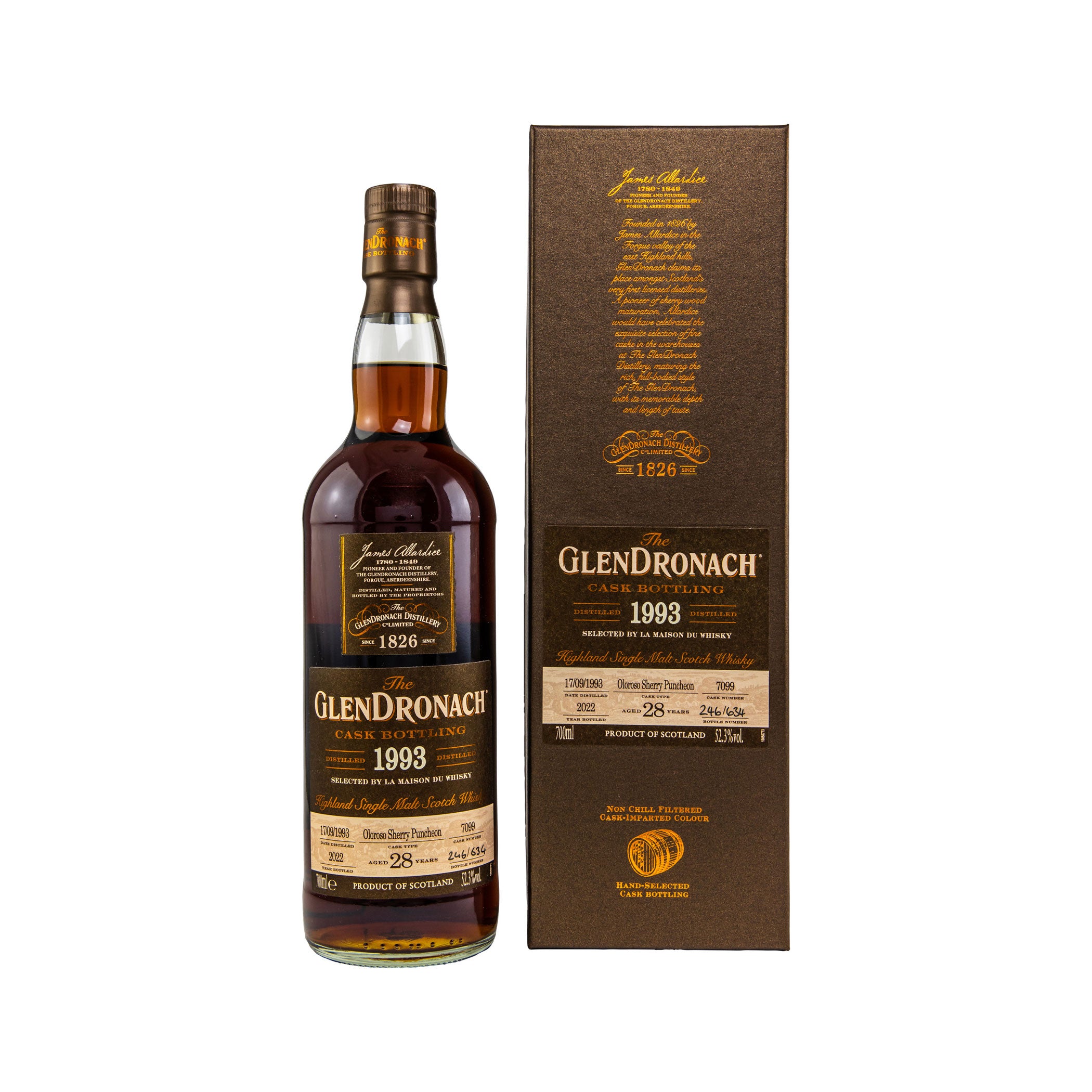 Glendronach 1993/2022 - 28 Years Old - Oloroso Sherry Puncheon - #7099 Antipodes
