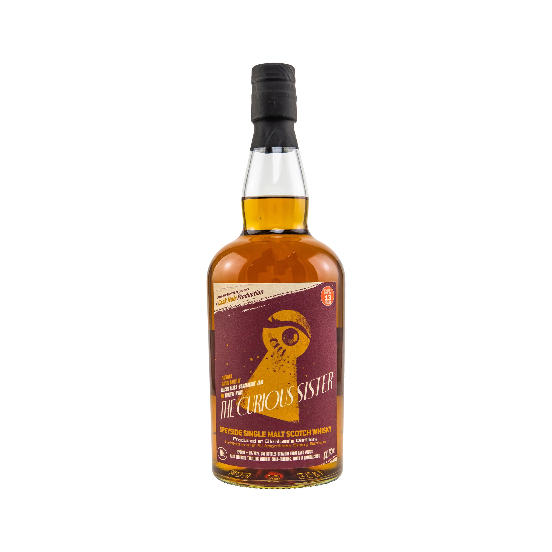 Glenlossie 2008/2022 - 13 Jahre - Cask Noir #12178 The Curious Sister