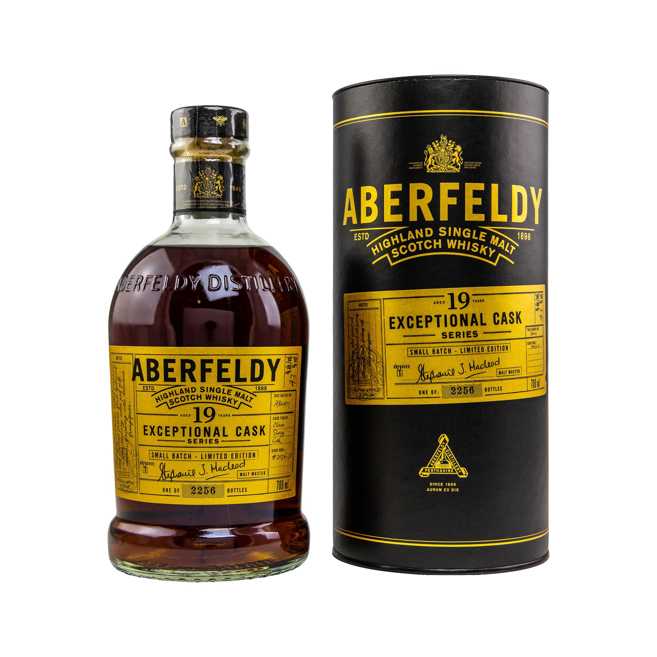 Aberfeldy 19 Years Old - Oloroso Sherry Cask Limited Edition #3076-78