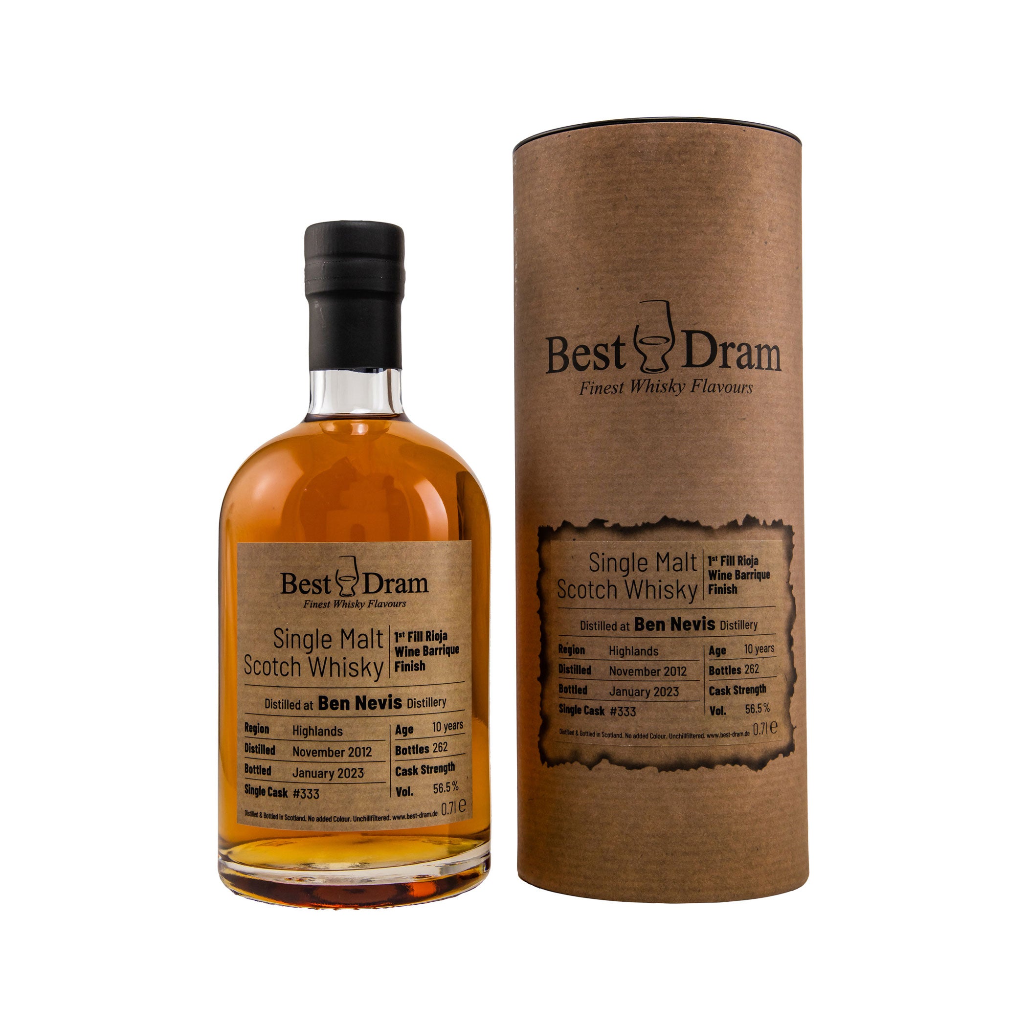 Ben Nevis 2012/2023 - 10 Years Old - 1st Fill Rioja Barrique #333 - Best Dram