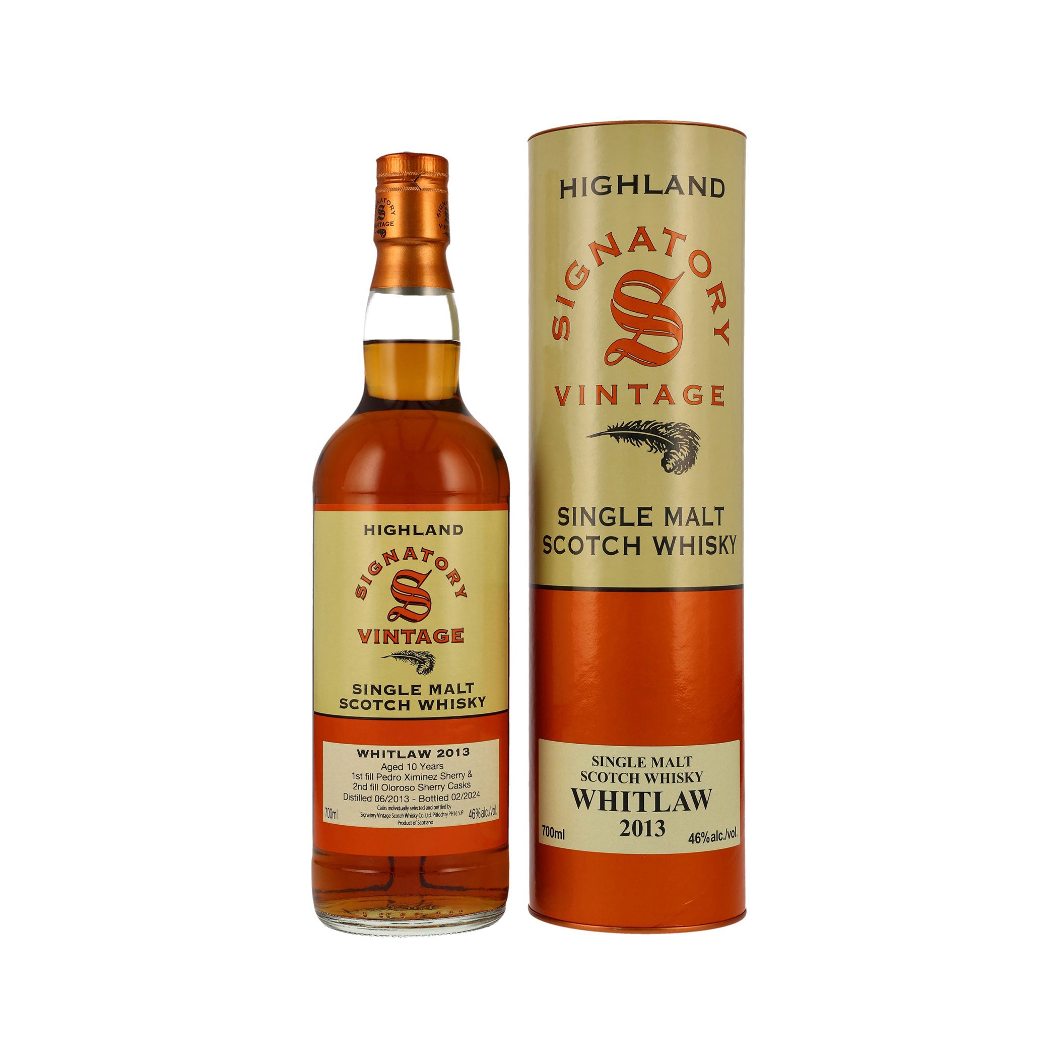 Whitlaw 2013/2024 - Copper PX & Oloroso - Signatory Vintage Island Single Malt Scotch Whisky