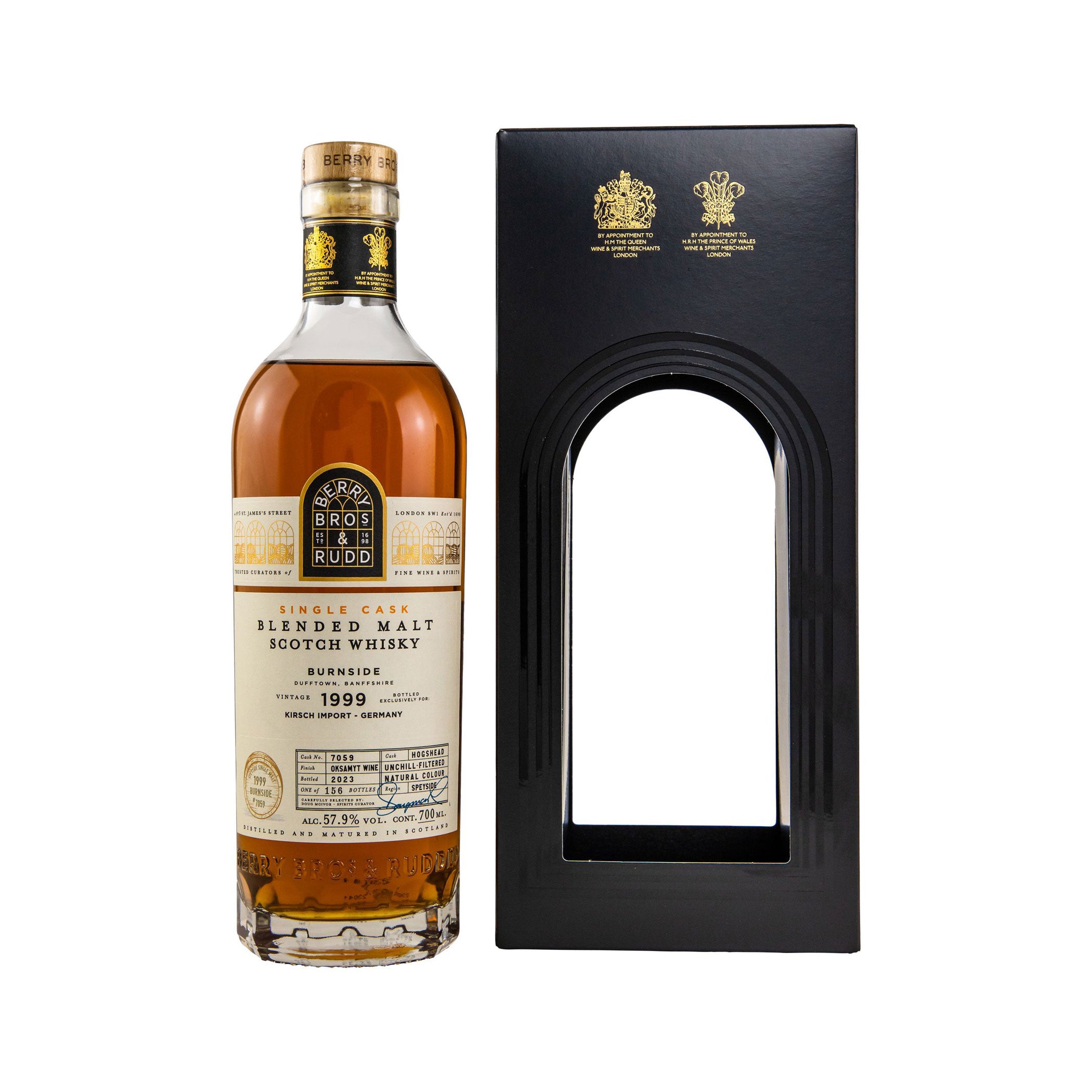 Burnside 1999/2023 – Oksamyt Wine Cask Berry Bros. & Rudd Speyside Single Malt Scotch Whisky