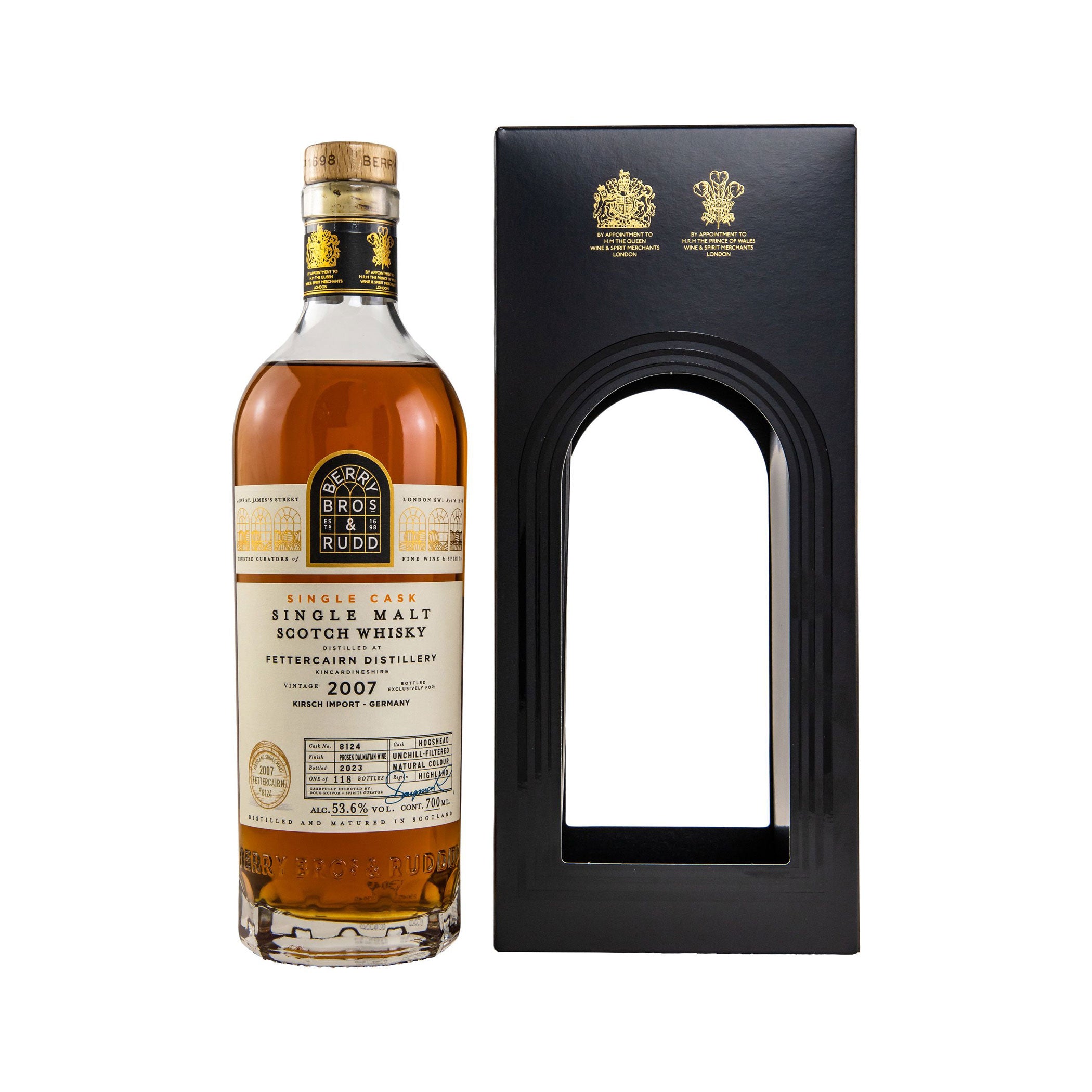 Fettercairn 2007/2023 – Prosek Dalmatian Wine Cask Berry Bros. & Rudd Highland Single Malt Scotch Whisky