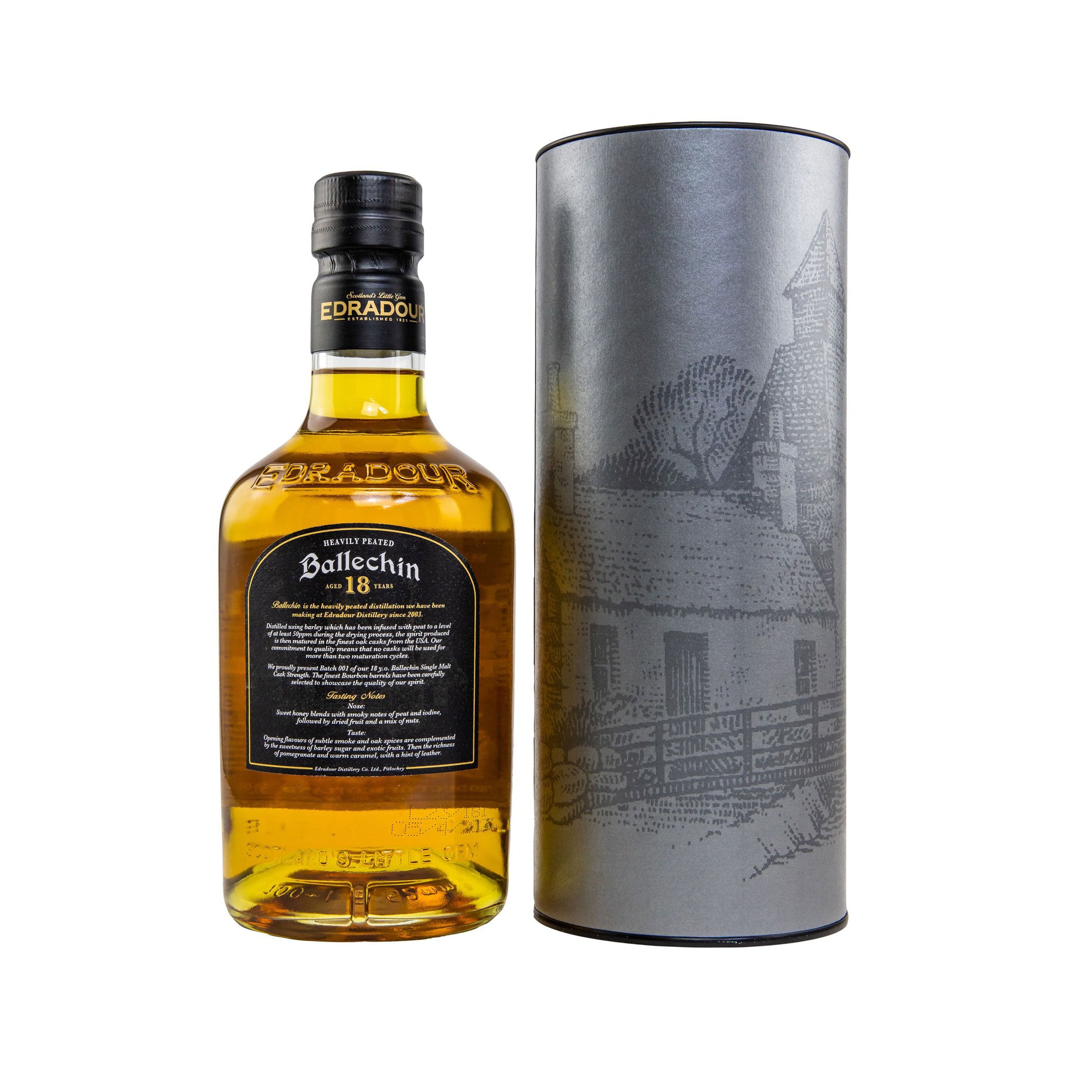 Ballechin 18 Jahre – Heavily Peated - Highland Single Malt Scotch Whisky - Cask Strength Edition