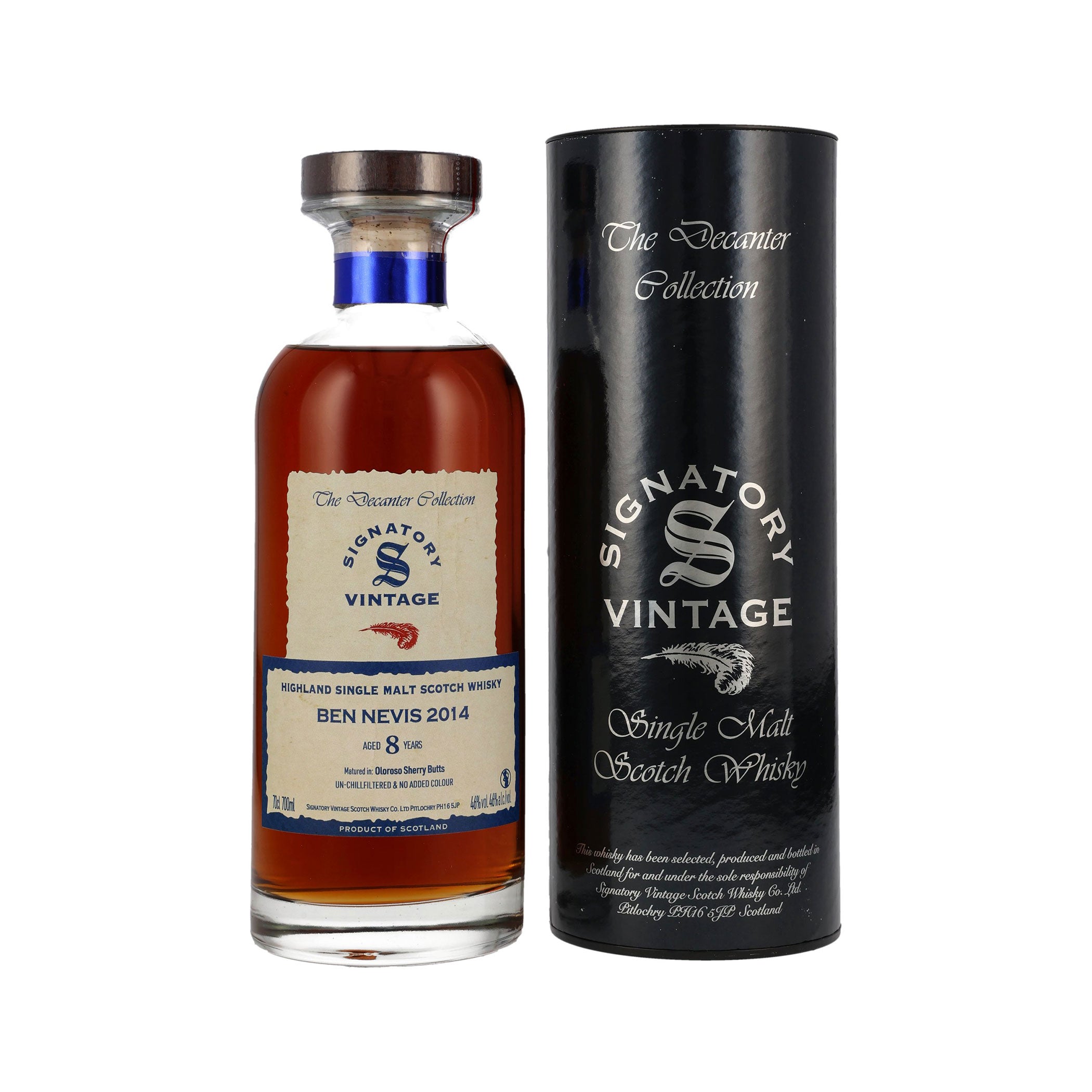 Ben Nevis 2014/2023 Signatory Vintage Highland Single Malt Scotch Whisky - The Decanter Collection